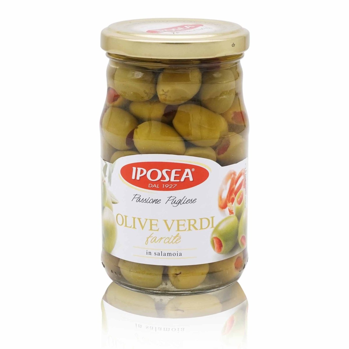IPOSEA Olive verde farcite – Gefüllte grüne Oliven - 0,290kg - italienisch - einkaufen.de