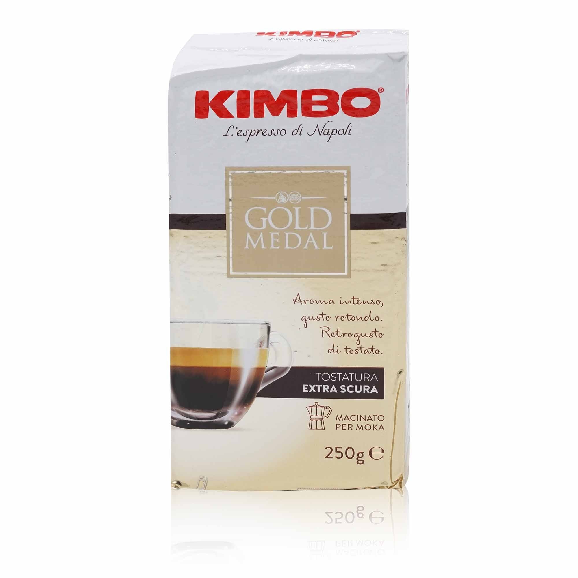 KIMBO Caffè Gold Medal macinato – Espresso Gold Medal gemahlen - 0,250kg - italienisch-einkaufen.de