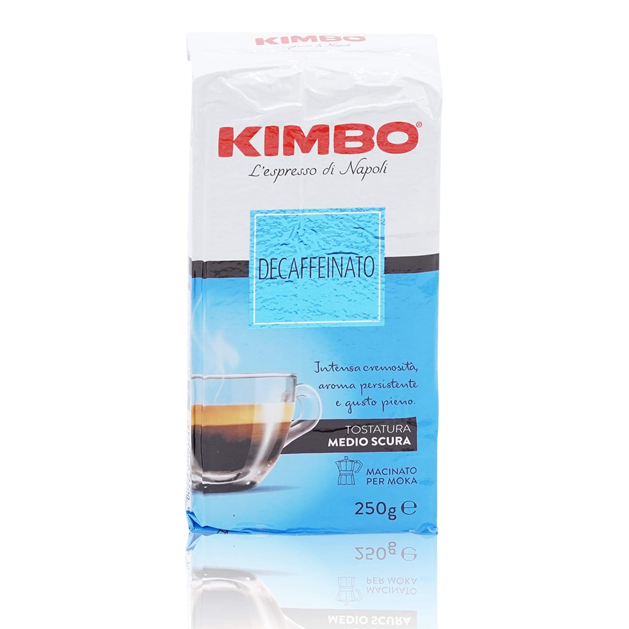 KIMBO Espresso Decaffeinato – Espresso entkoffeiniert - 0,250kg - italienisch - einkaufen.de