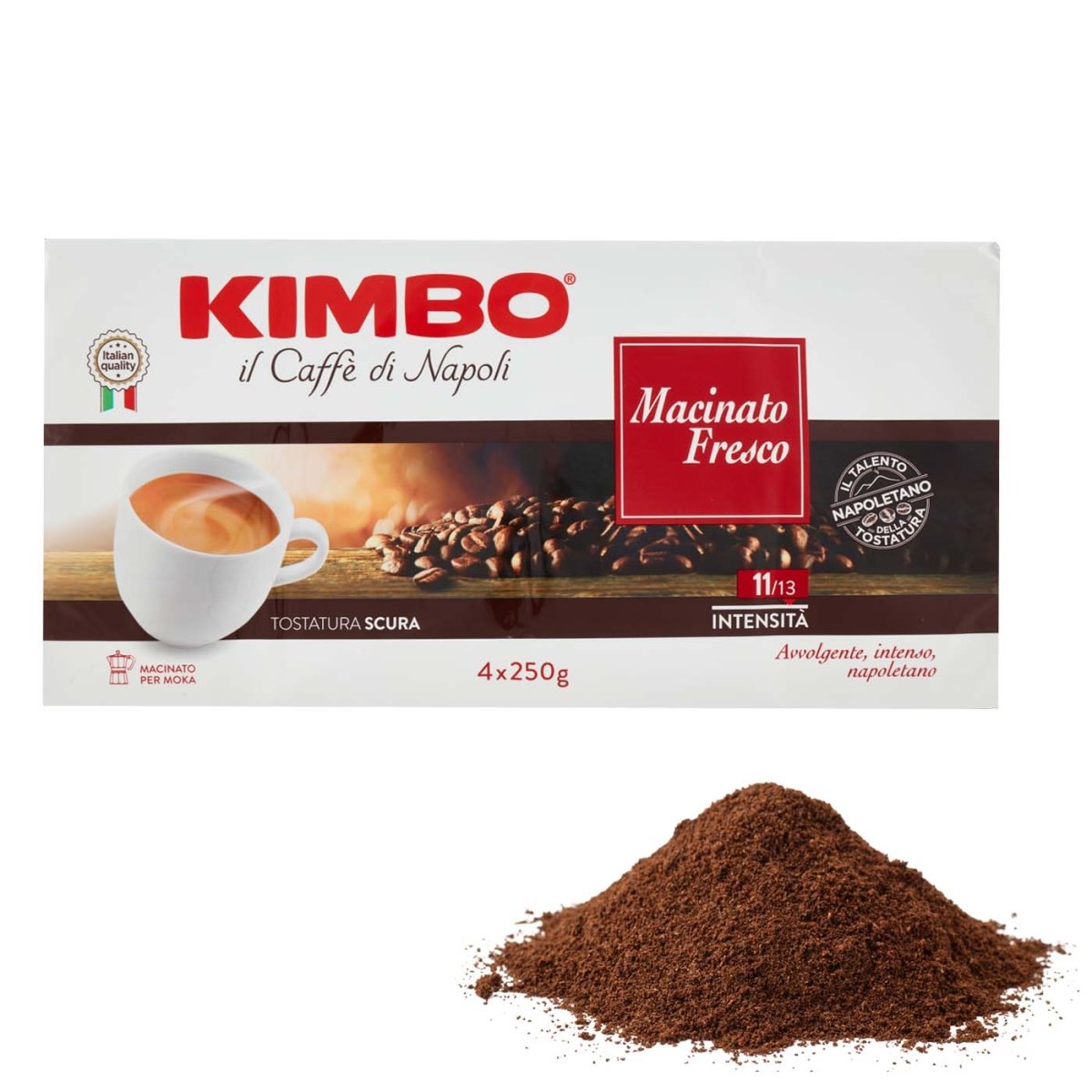 Kimbo Espresso Macinato Fresco 4x 250g - italienisch - einkaufen.de
