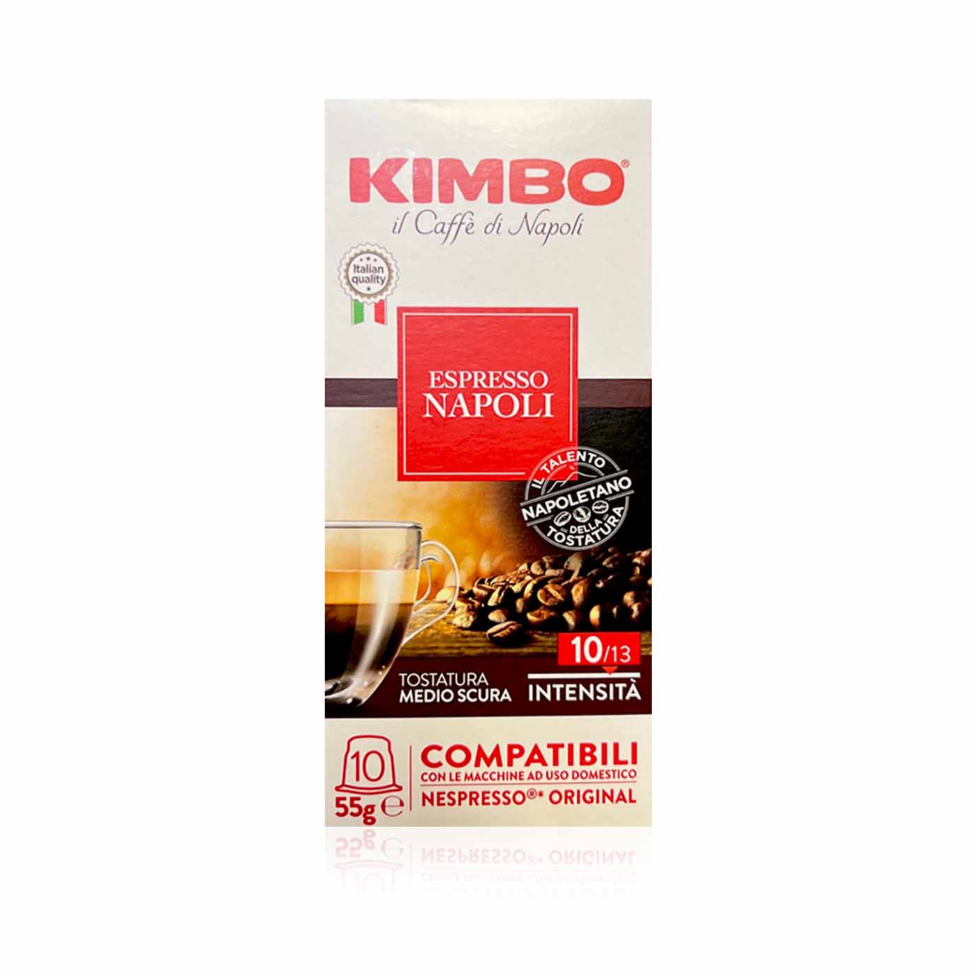 KIMBO - Espresso Napoli - 10 Kapseln - 0,055kg - italienisch - einkaufen.de