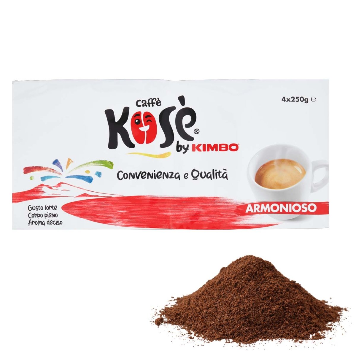 Kimbo Kosé Caffè Armonioso 4x 250g - italienisch - einkaufen.de