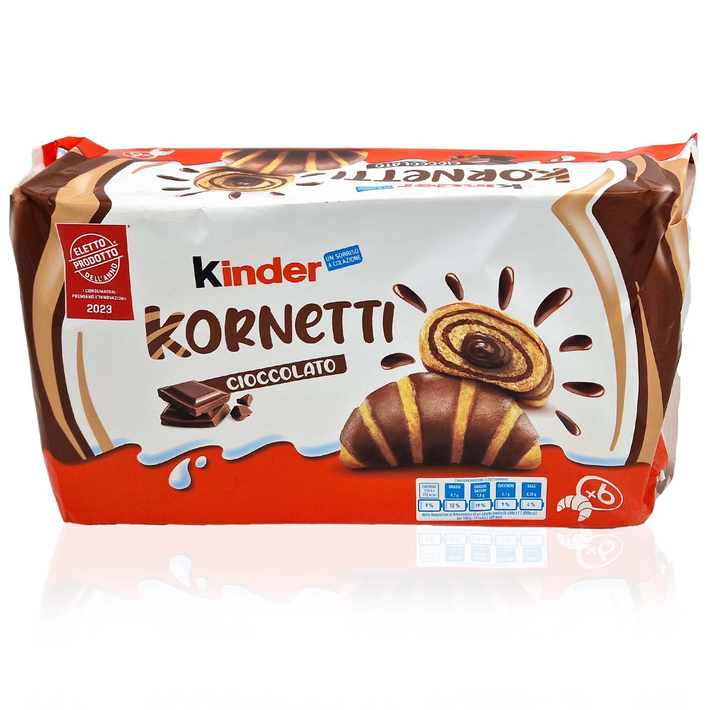 KINDER FERRERO Kornetti Cioccolato - Schokocroissants - 0,252kg - italienisch - einkaufen.de