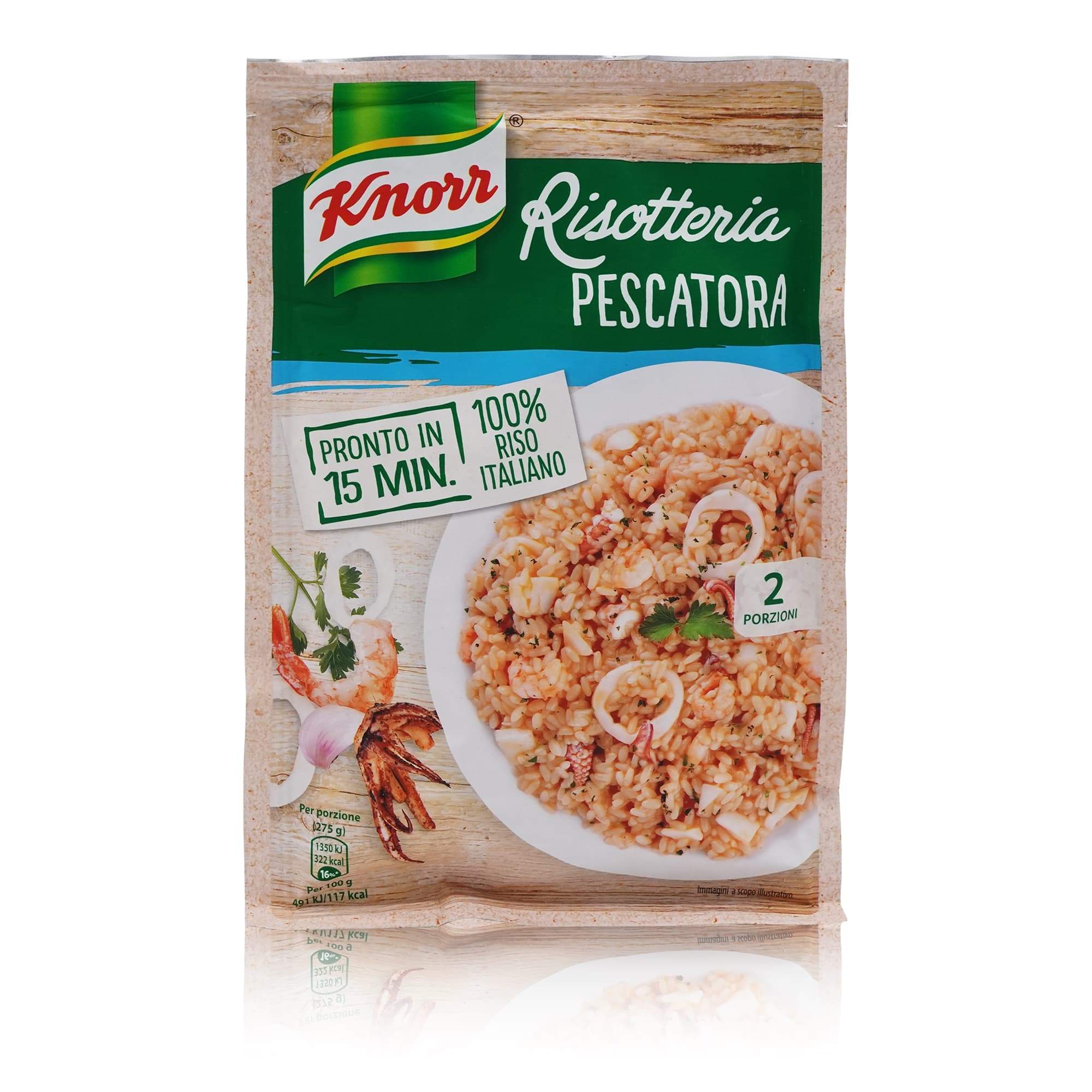 KNORR Risotto Pescatora – Risotto Meeresfrüchte - 0,175kg - italienisch-einkaufen.de