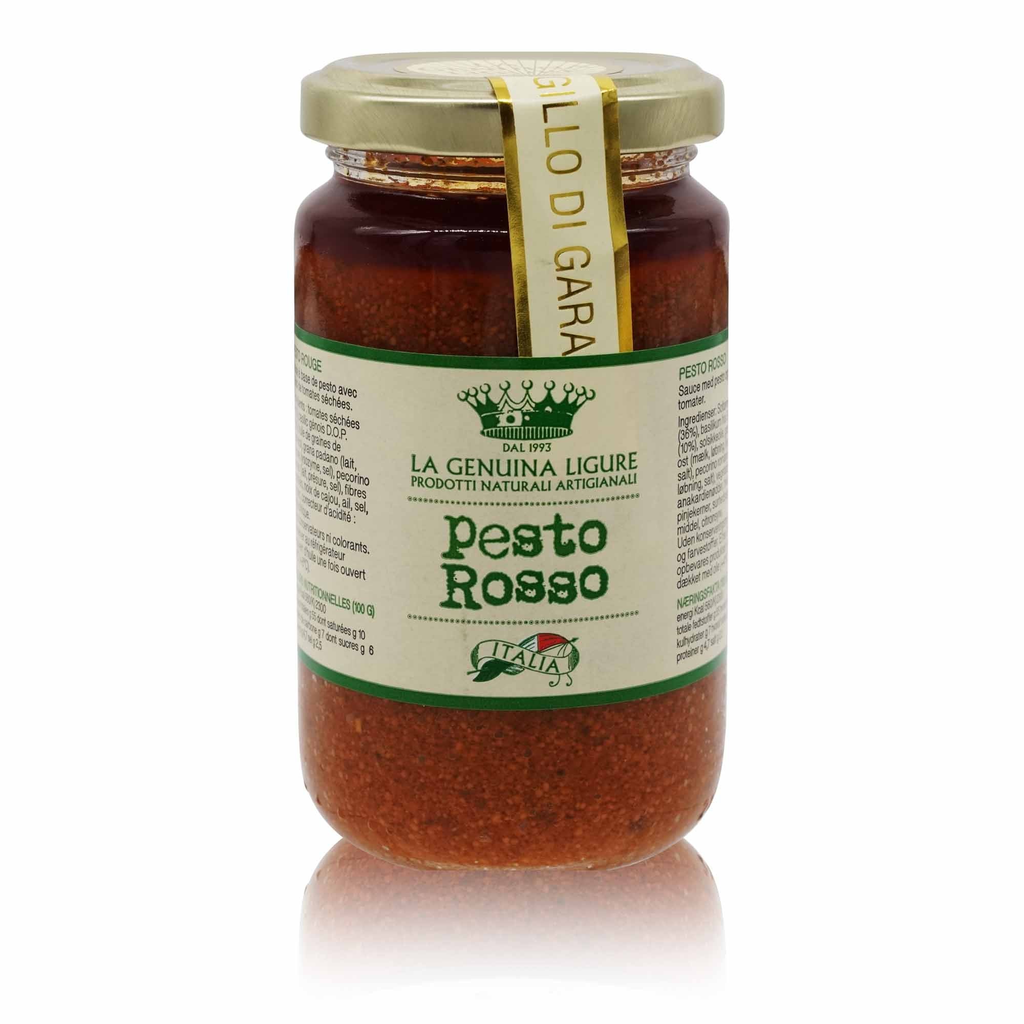 LA GENUINA Pesto rosso – Pesto rot - 0,180kg - italienisch-einkaufen.de