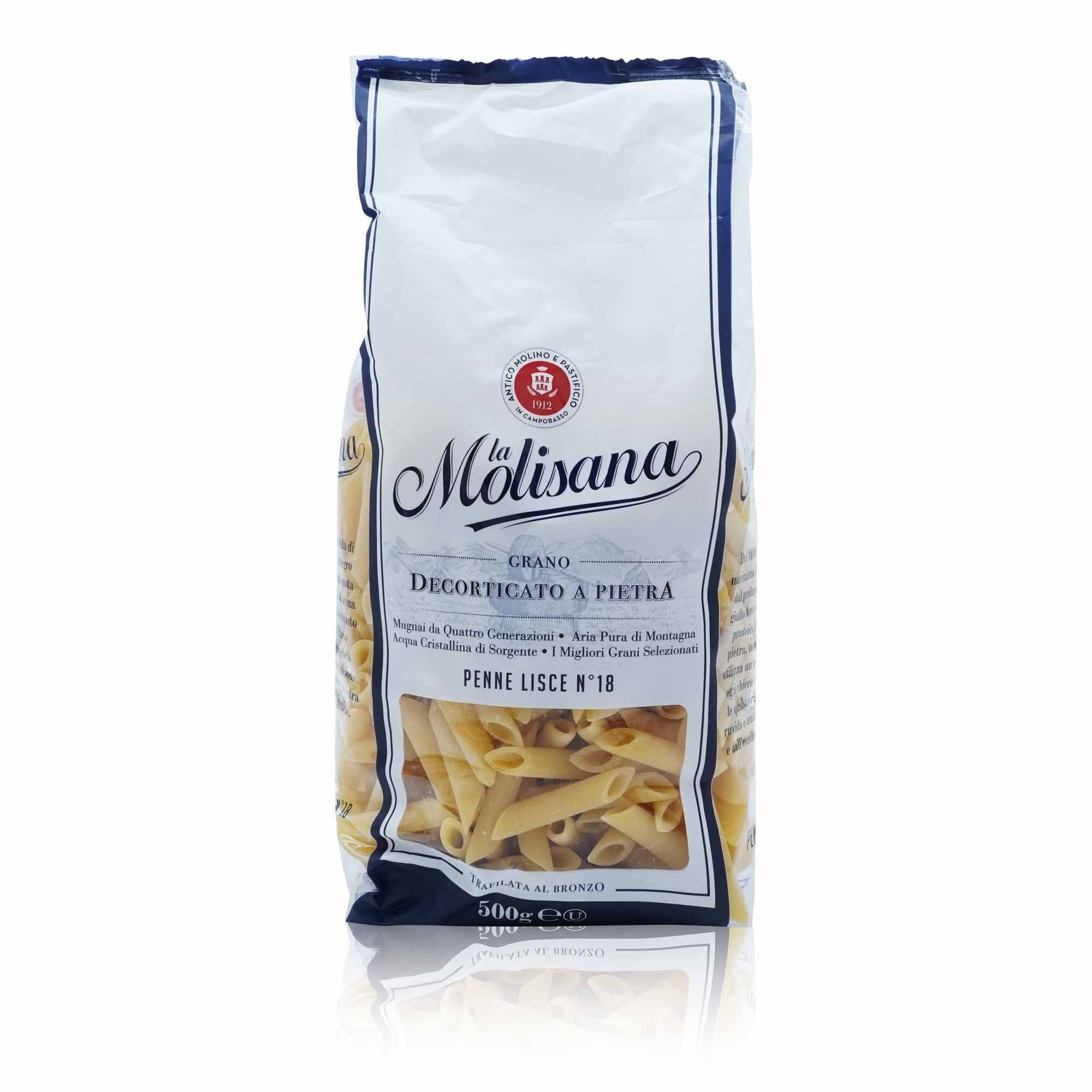 LA MOLISANA Penne Lisce N°18 - 0,5kg - italienisch - einkaufen.de