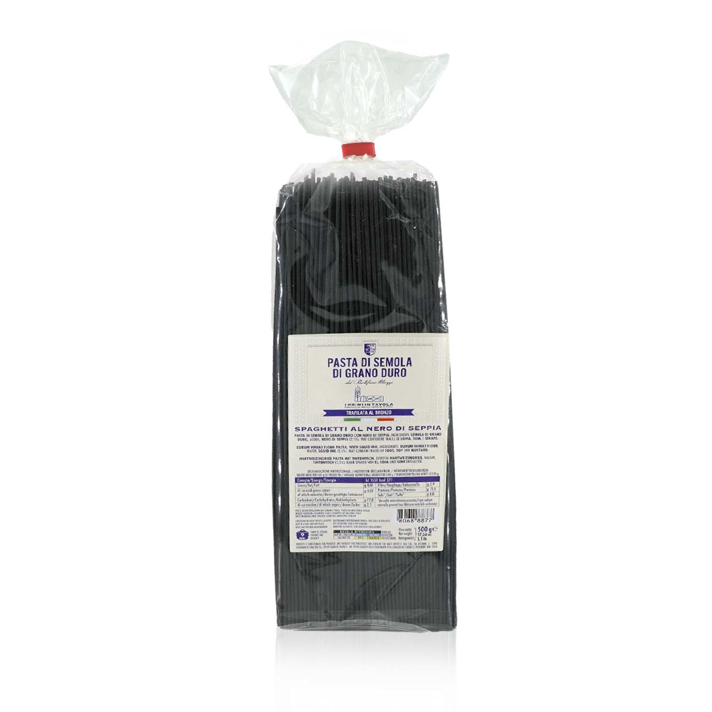 LA TRAFILATA Spaghetti al nero di Seppia – Spaghetti mit Tintenfisch - 0,5kg - italienisch - einkaufen.de