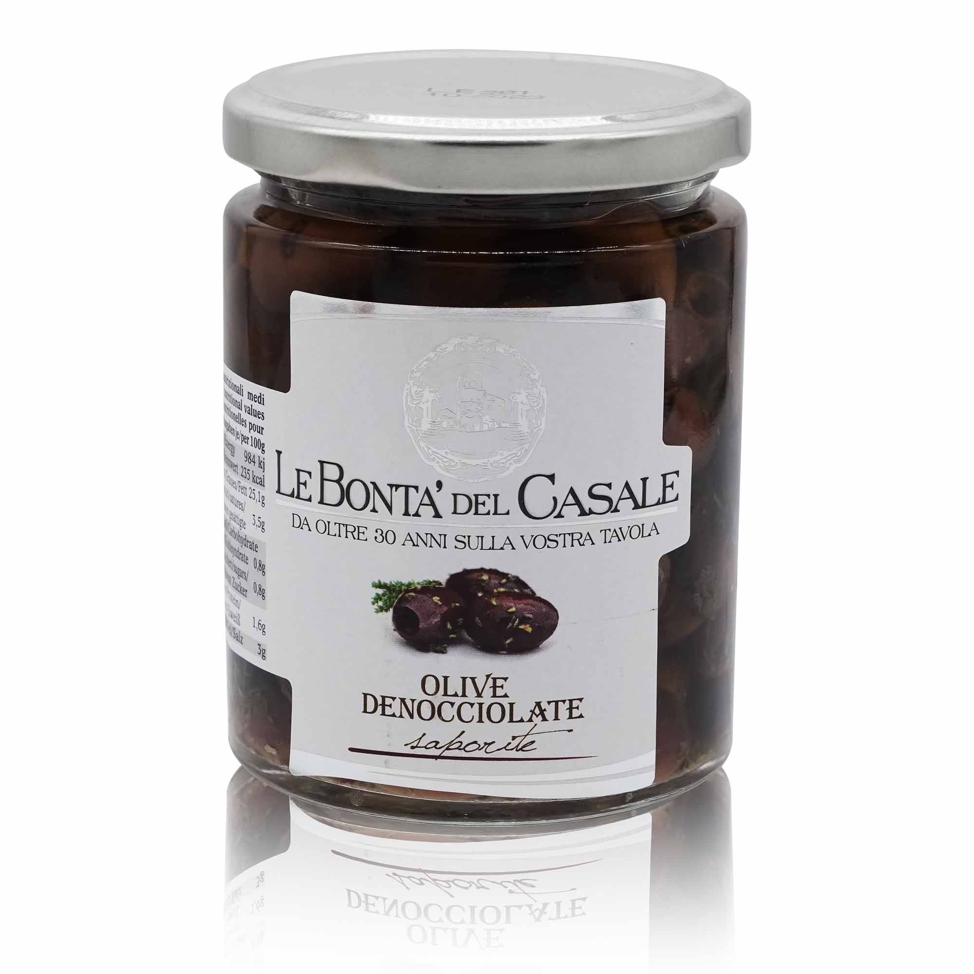 LE BONTÀ DEL CASALE Olive denocciolate – Oliven entsteint - 0,280kg - italienisch-einkaufen.de