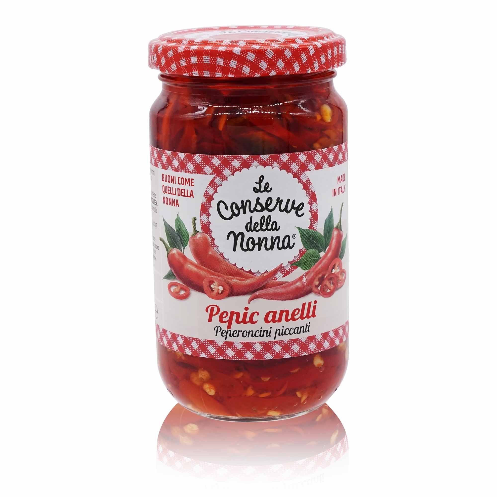 LE CONSERVE DELLA NONNA Peperoncini anelli – Chiliringe in Öl - 0,190kg - italienisch - einkaufen.de