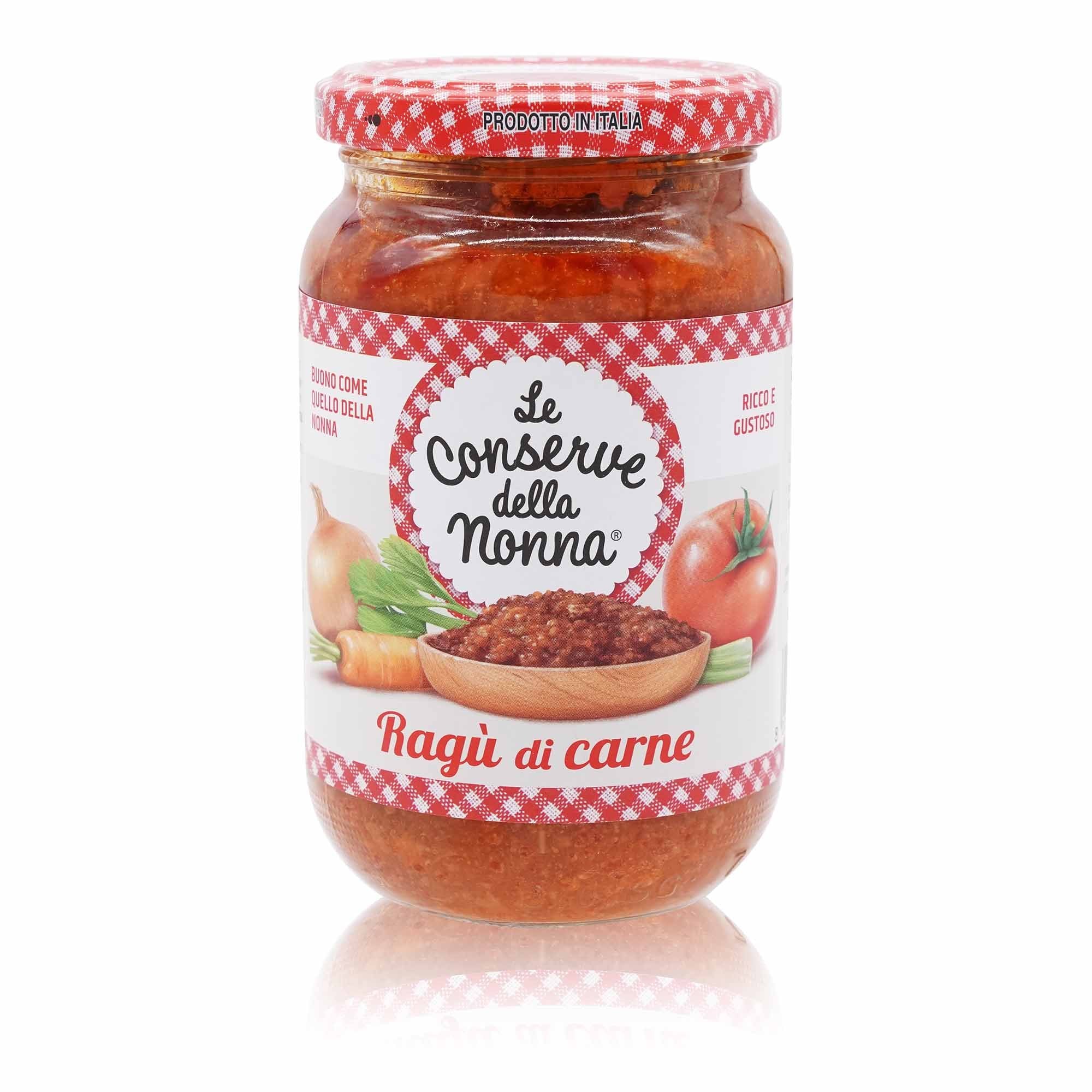 LE CONSERVE DELLA NONNA Ragù di carne – Tomatensauce Bolognese - 0,350kg - italienisch-einkaufen.de
