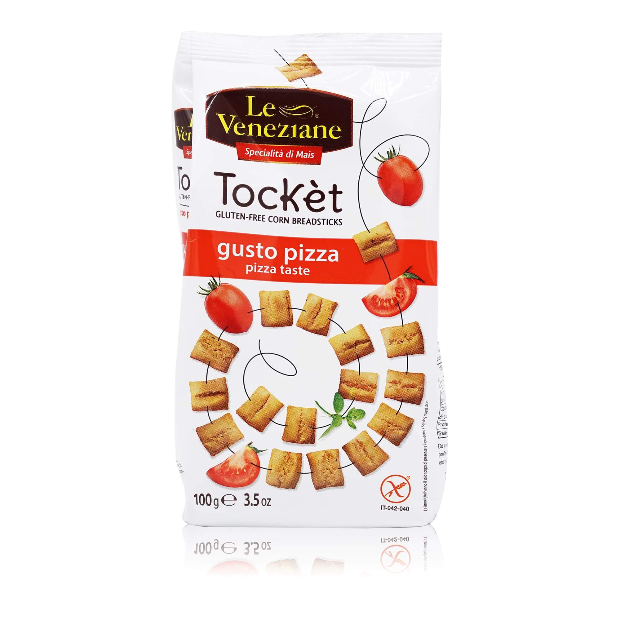 LE VENEZIANE Salatini Tockèt gusto Pizza – Minicracker Pizzageschmack - 0,100kg - italienisch - einkaufen.de