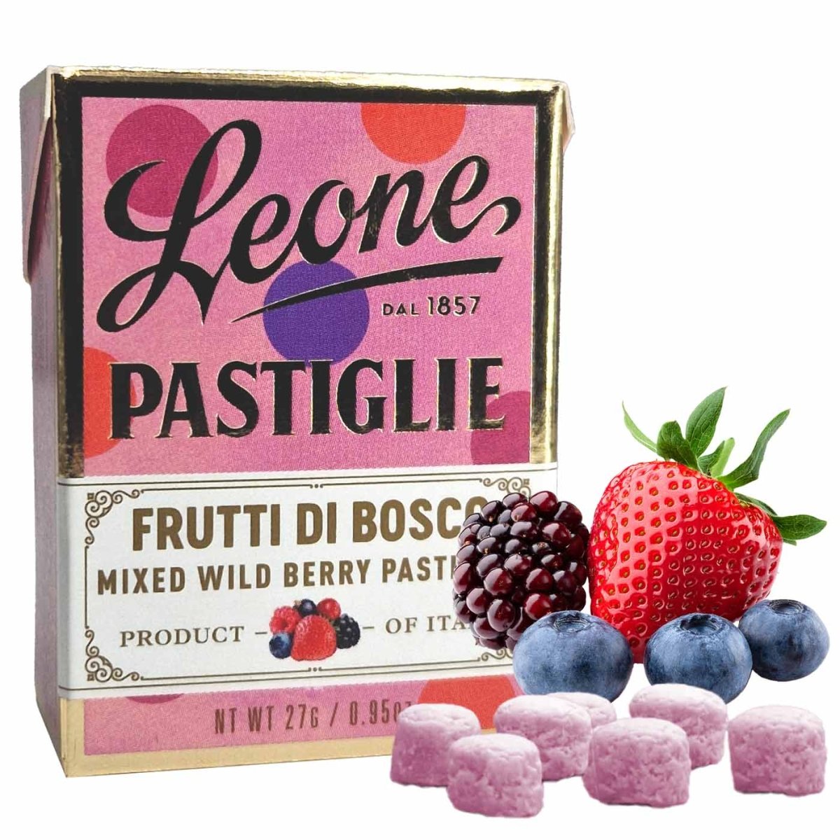 Leone Pastiglie Frutti di Bosco 27g - italienisch - einkaufen.de