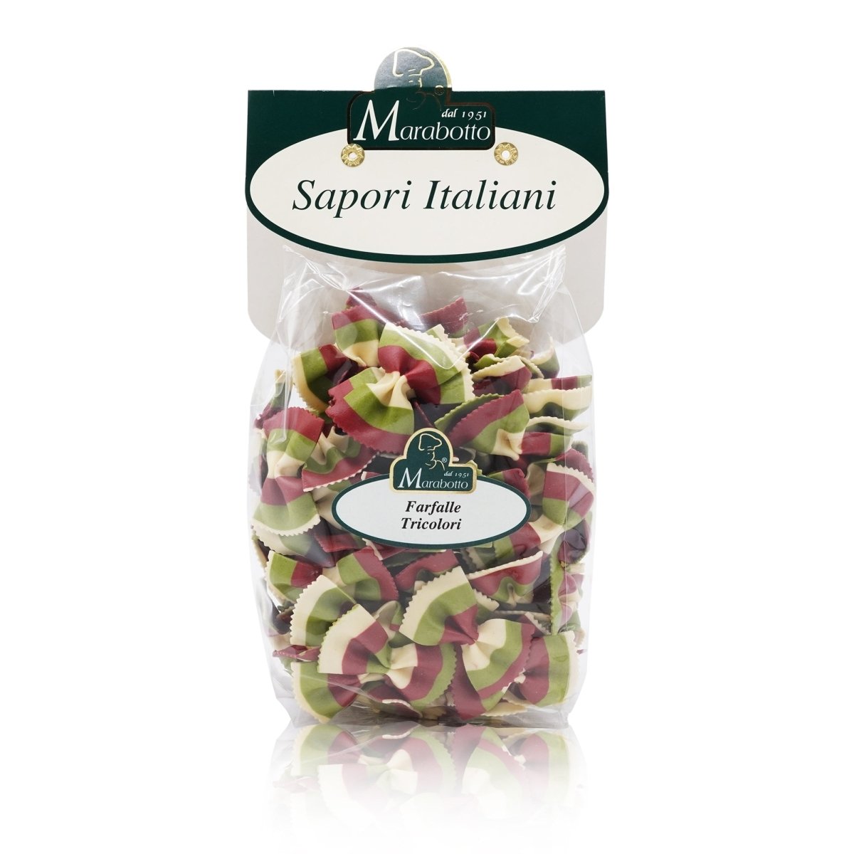 MARABOTTO Farfalle Tricolore – Farfalle dreifarbig - 0,250kg - italienisch - einkaufen.de