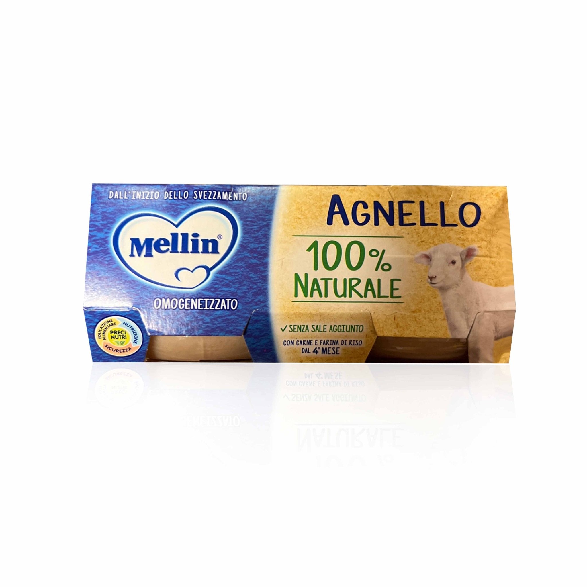 MELLIN Omogeneizzato Agnello - Homogenisiertes Lammfleisch ab dem 4. Lebensmonat - 0,160kg - italienisch - einkaufen.de