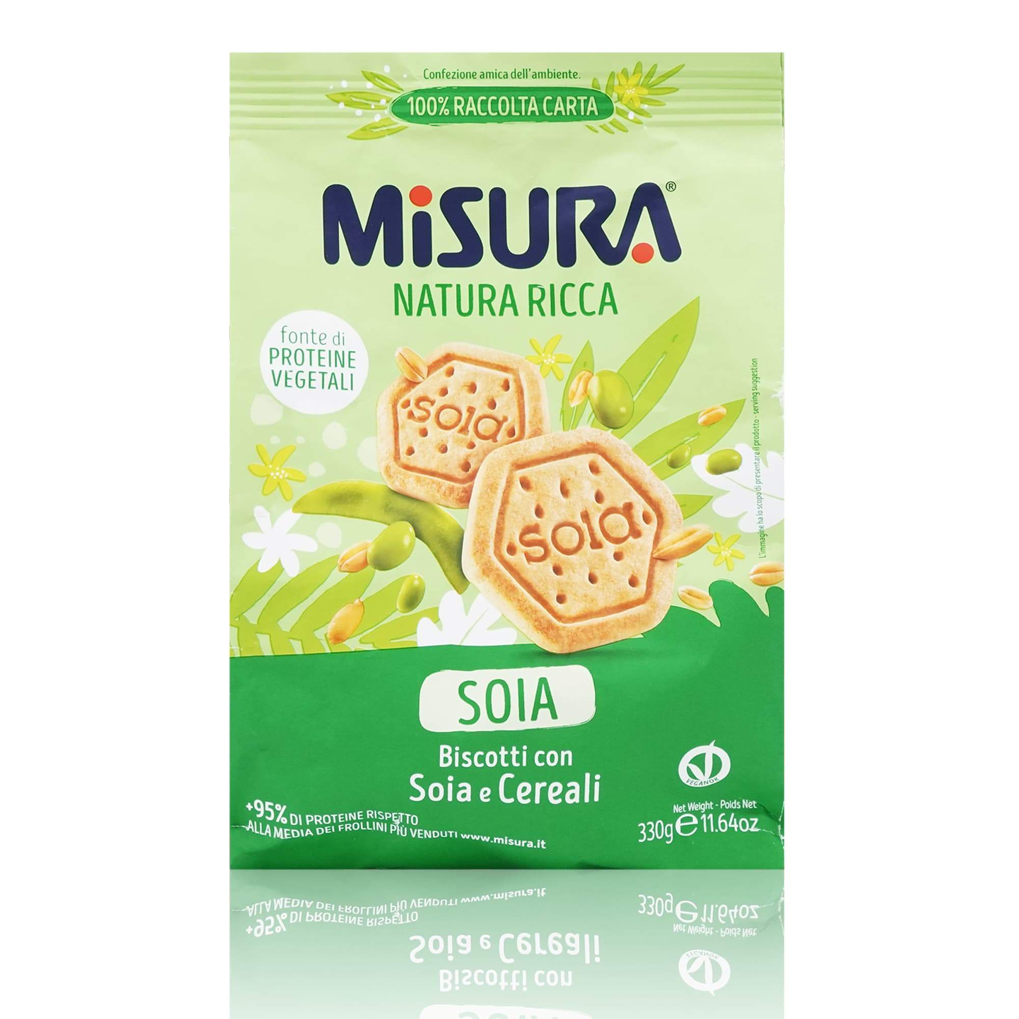 MISURA Biscotti di Soia – Sojakekse - 0,350kg - italienisch-einkaufen.de