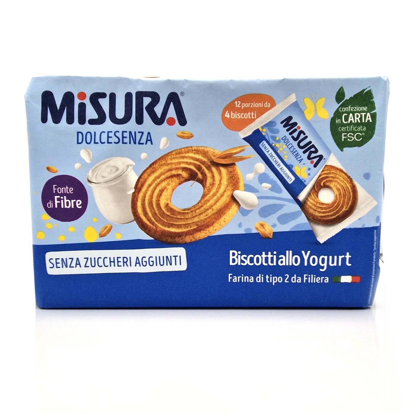 MISURA Biscotti Dolcesenza – Kekse ohne Zucker - 0,4kg - italienisch - einkaufen.de