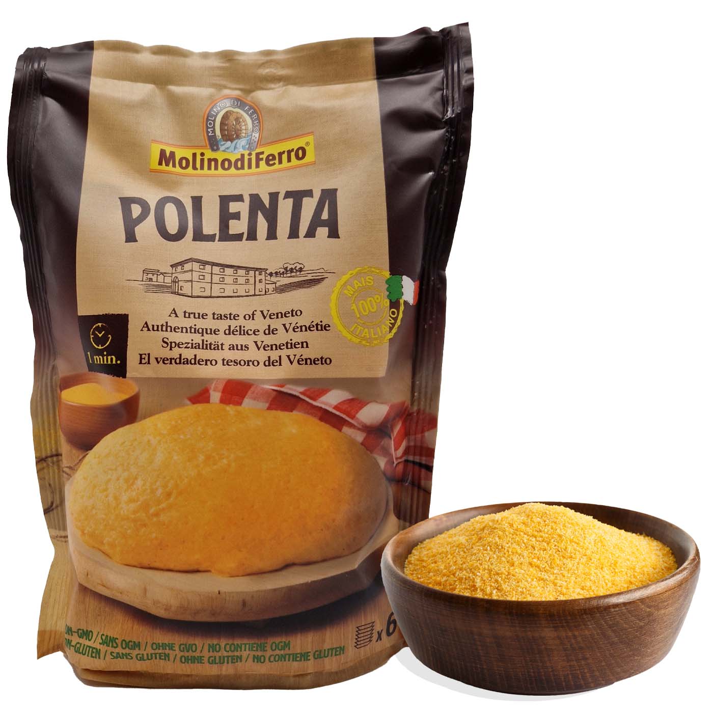 MOLINO DI FERRO Polenta - Maismehl - 0,36kg - italienisch - einkaufen.de