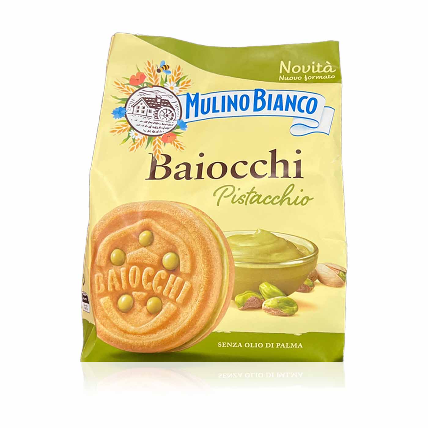 MULINO BIANCO Baiocchi pistacchio - Doppelkeks mit Pistaziencreme - 0,240kg - italienisch - einkaufen.de