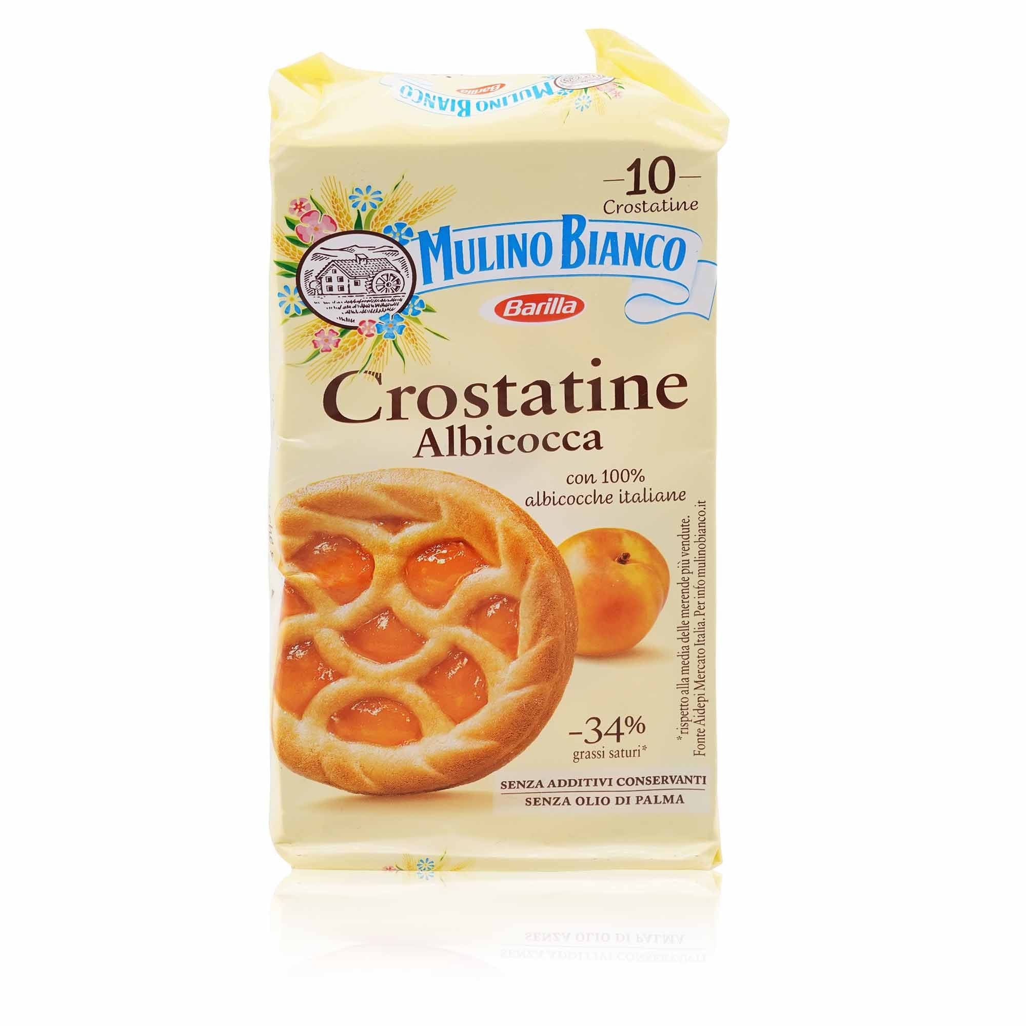 MULINO BIANCO Crostatine Albicocca – Törtchen mit Aprikosenkonfitüre - 0,400kg - italienisch - einkaufen.de