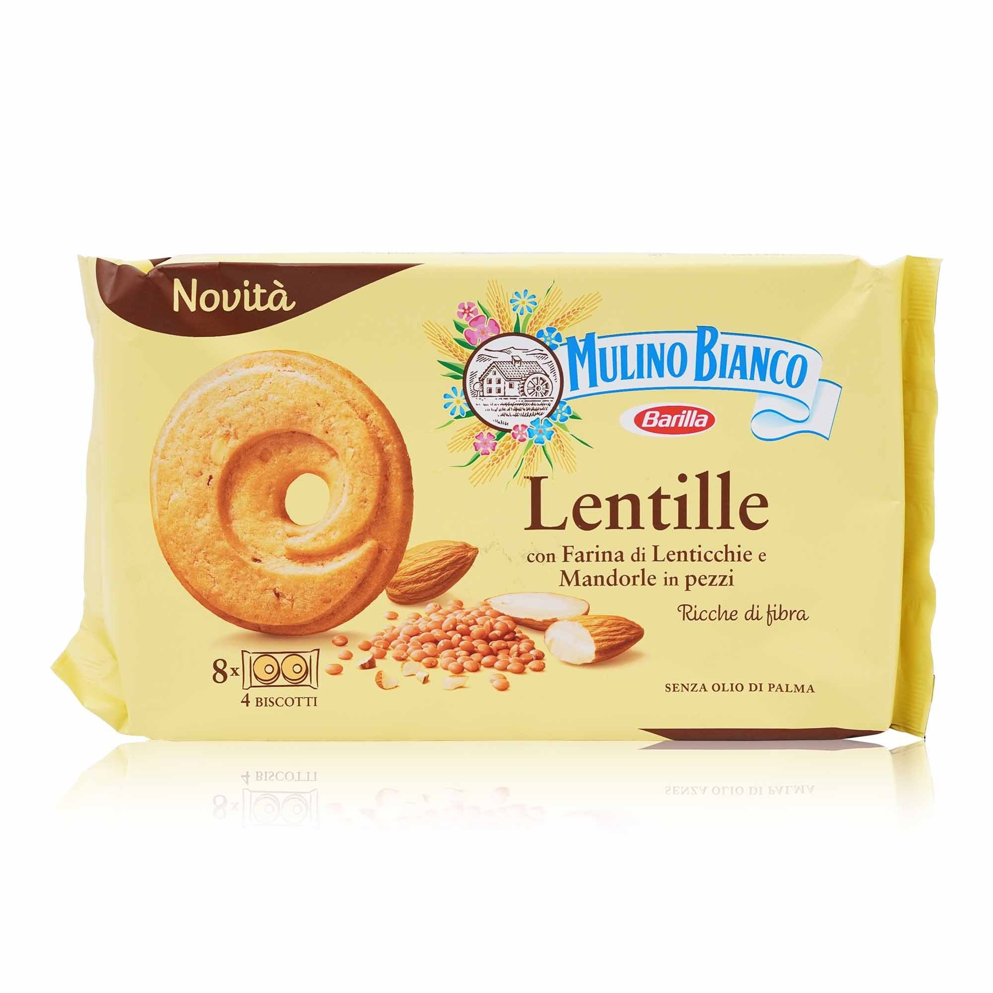 MULINO BIANCO Lentille Lenticchie e mandorle – Linsenkekse u. Mandeln Lentille - 0,220kg - italienisch - einkaufen.de