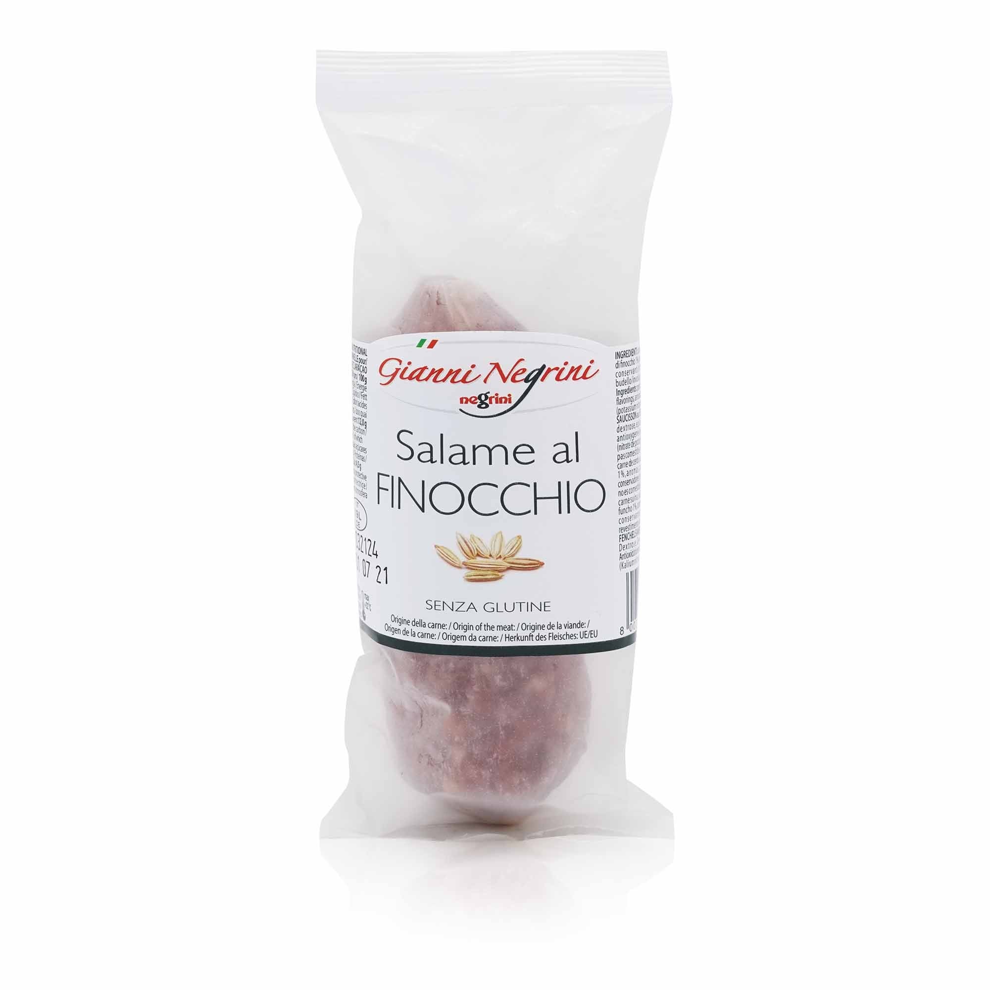 NEGRINI Salame al Finocchio – Salami mit Fenchel - 0,125kg - italienisch-einkaufen.de