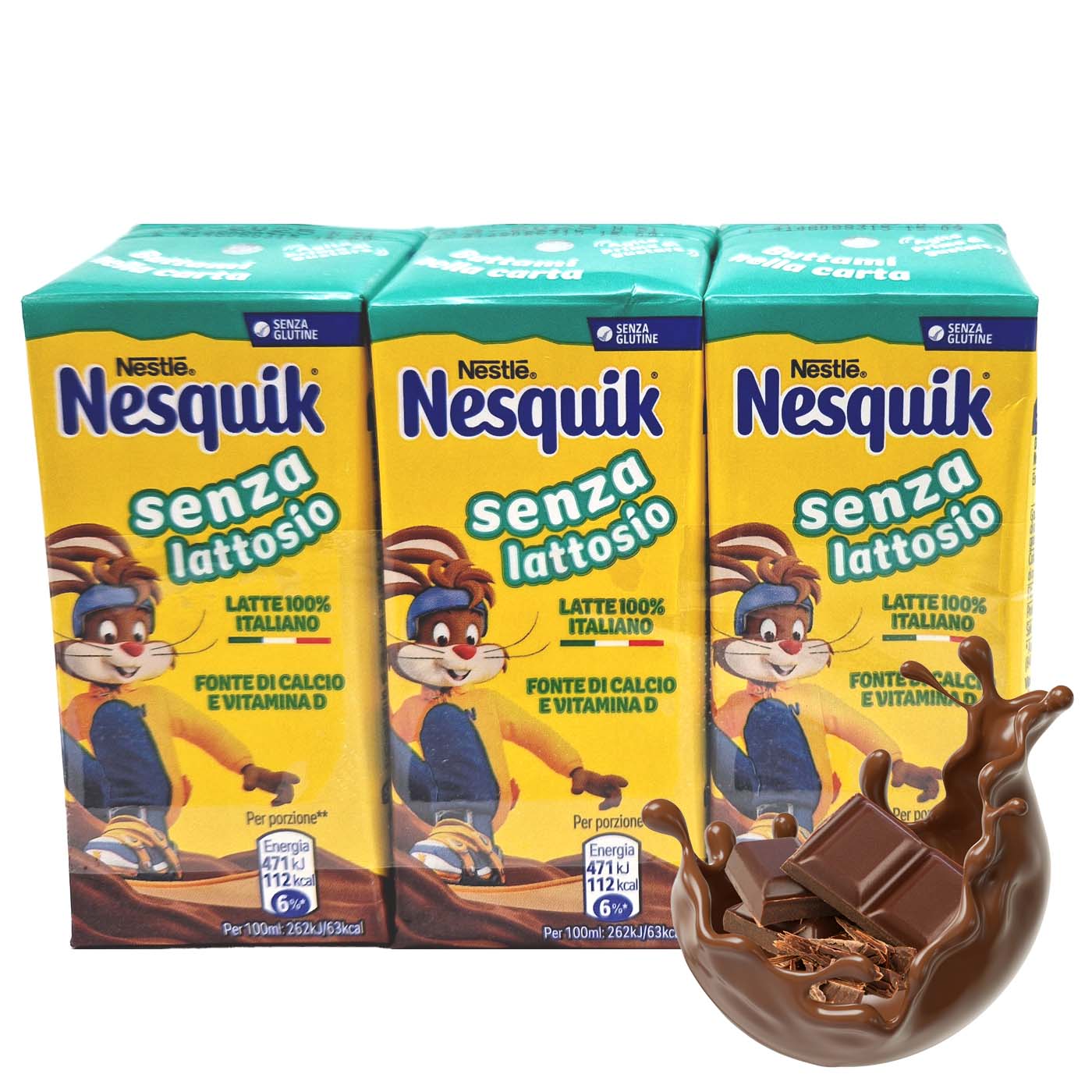 NESQUIK senza lattosio - Nesquik laktosefrei - 3x 0,18l - italienisch - einkaufen.de