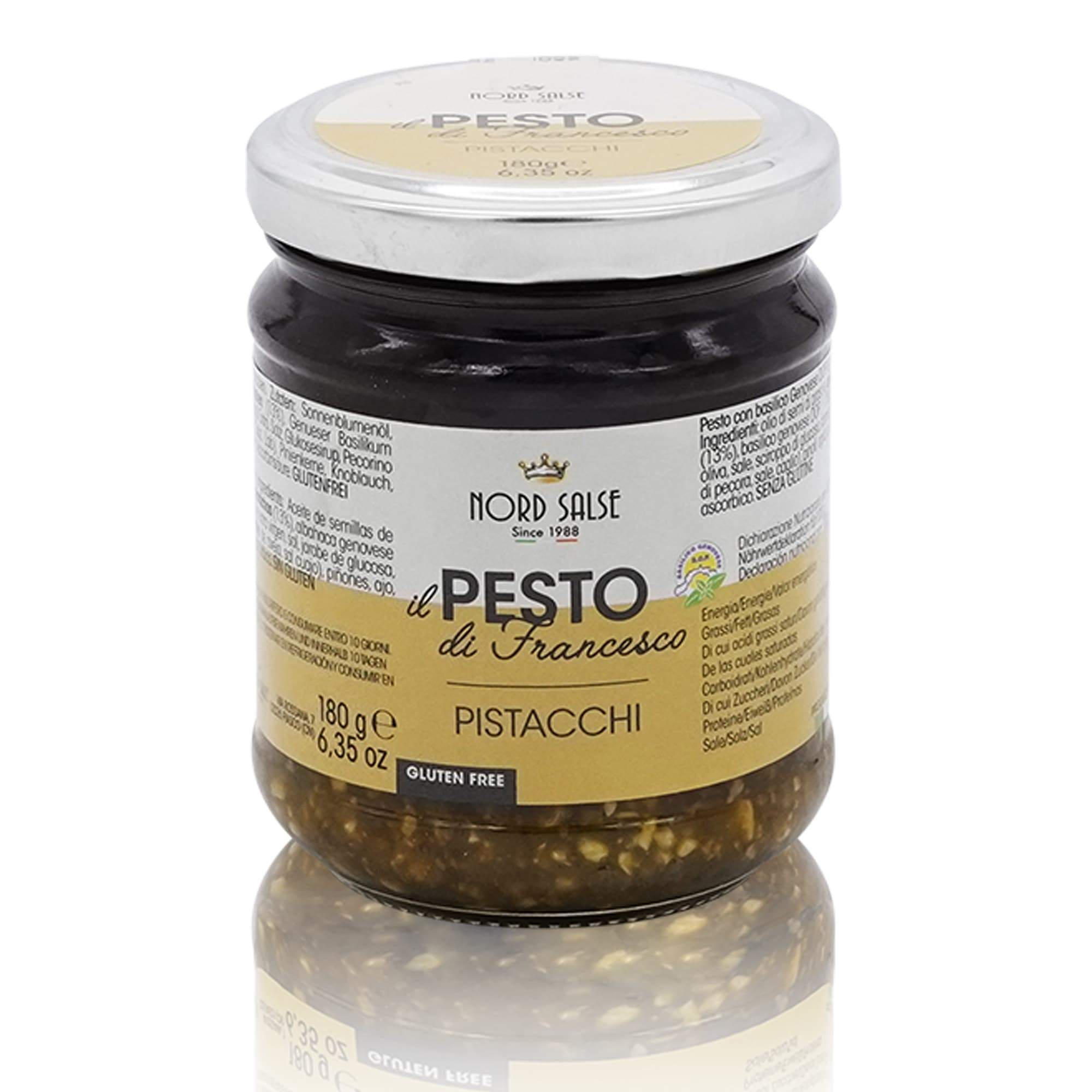 NORD SALSE Pesto con pistacchi – Basilikumpesto mit Pistazien - 0,180kg - italienisch - einkaufen.de