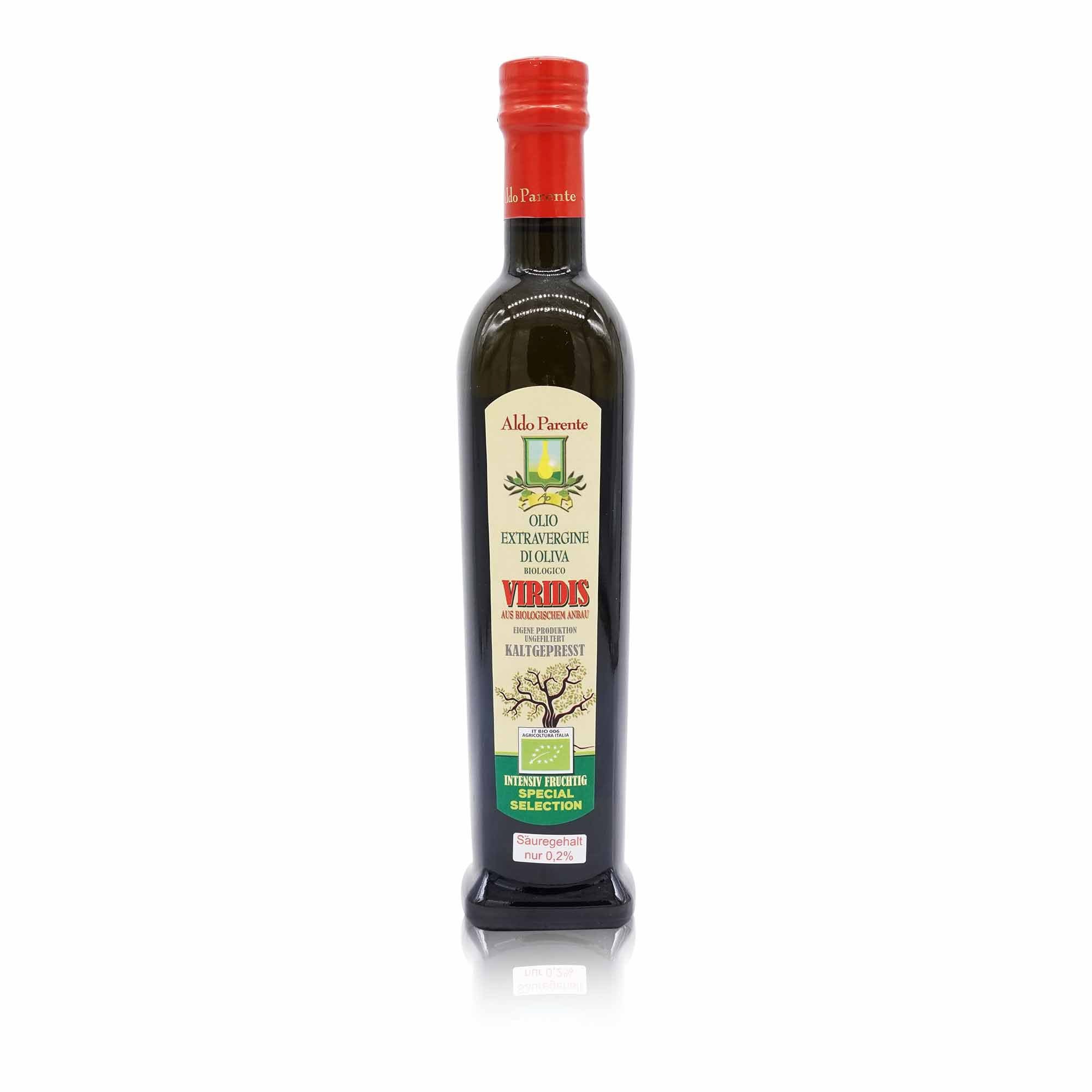 PARENTE Olio d'oliva extravergine Viridis – Olivenöl nativ extra Viridis - 0,5l - italienisch-einkaufen.de