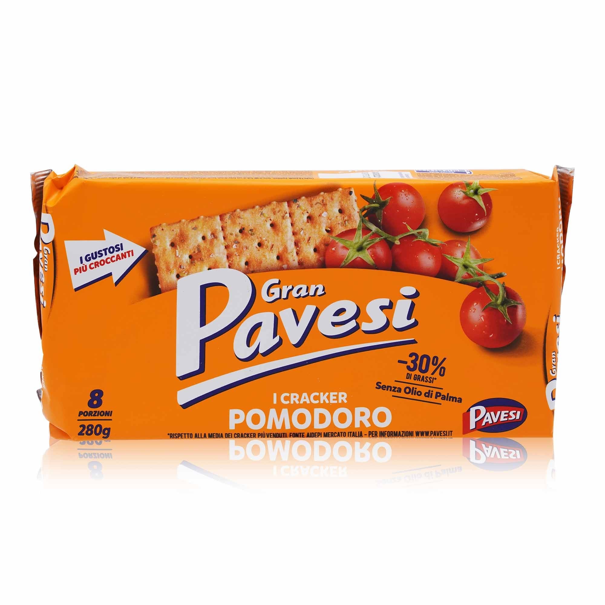 PAVESI Cracker Pomodoro – Kräcker mit Tomate - 0,280kg - italienisch-einkaufen.de
