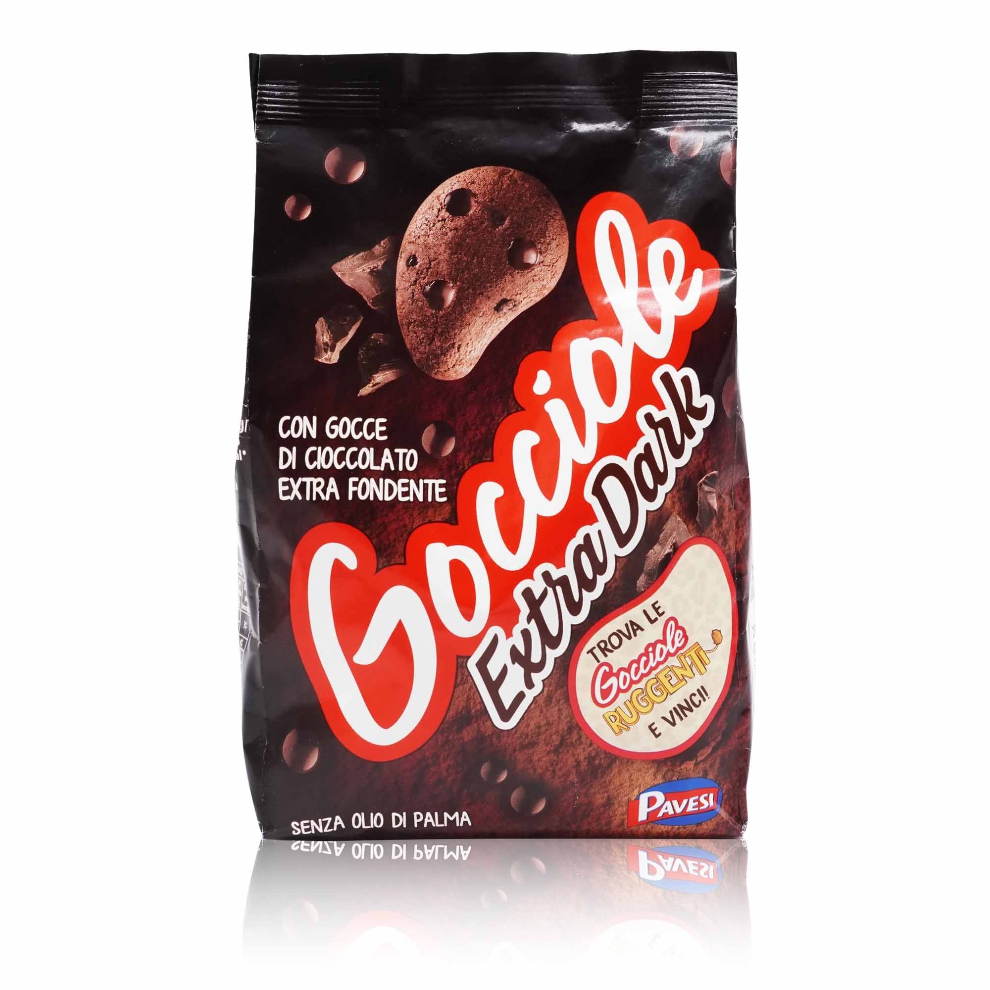 PAVESI Gocciole Cioccolato Extra Dark – Schokokekse Gocciole Extra Dark - 0,400kg - italienisch - einkaufen.de