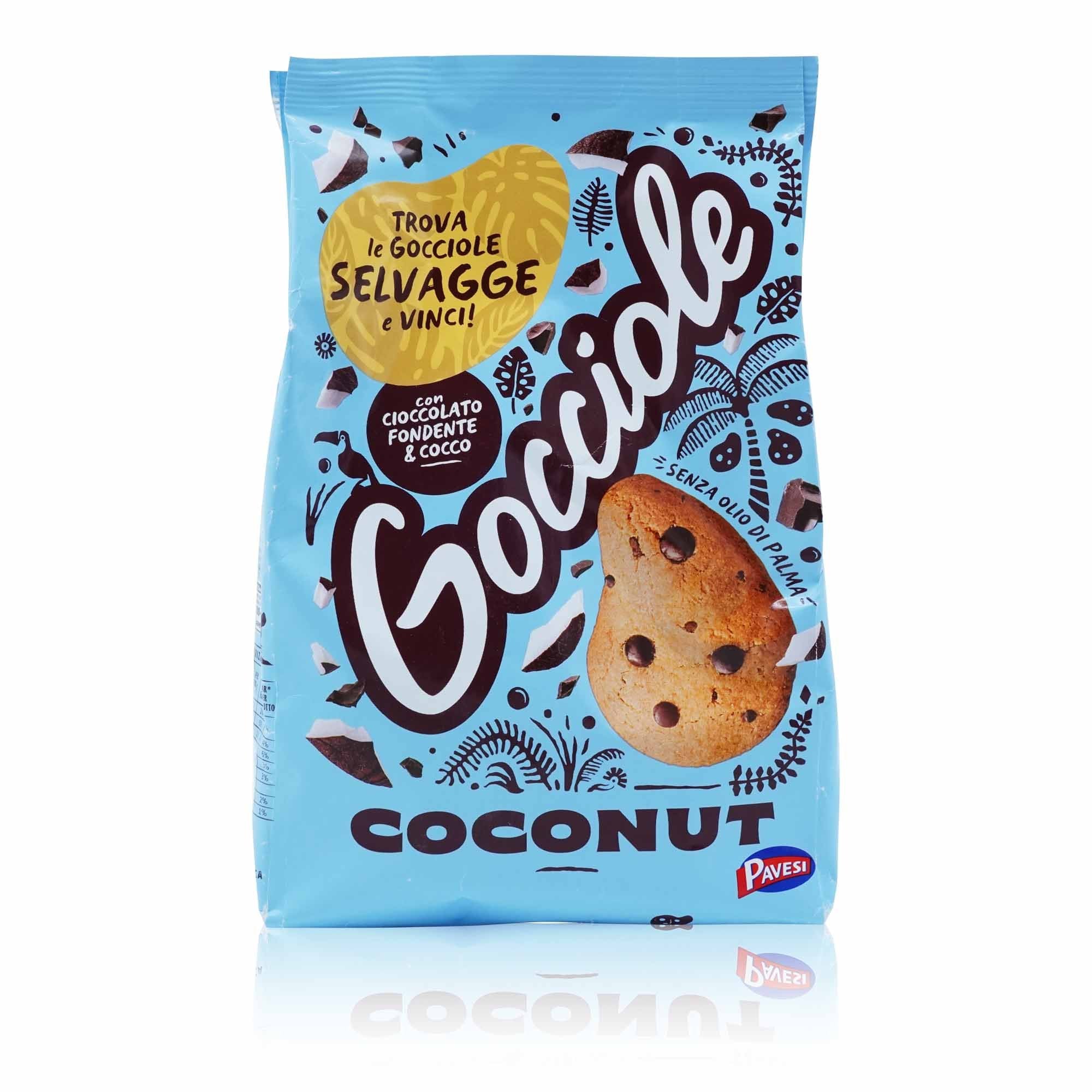 PAVESI Gocciole Coconut e ciocco – Gocciole Kekse Kokosnuss&Schoko - 0,320kg - italienisch - einkaufen.de