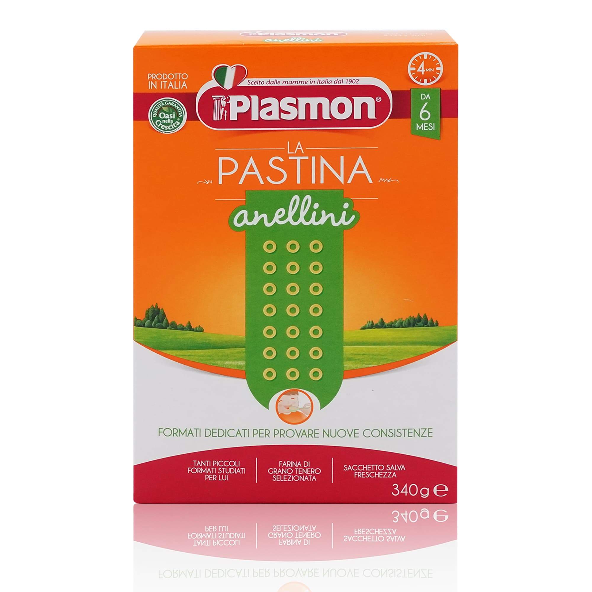 PLASMON Pastina Anellini – Suppennudeln für Babys ab 6. Monat - 0,3kg - italienisch - einkaufen.de