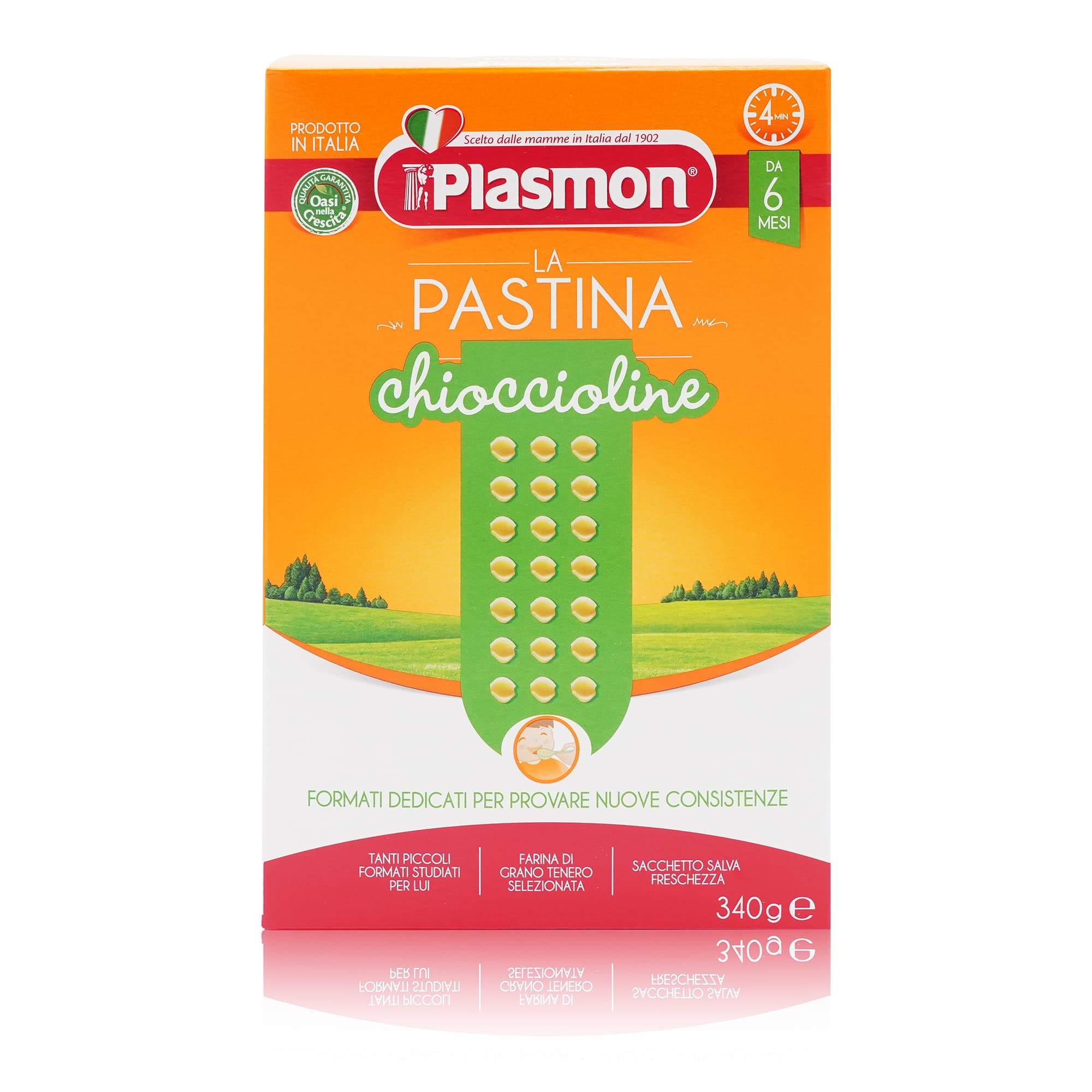 PLASMON Pastina Chioccioline – Babynudeln Chioccioline - 0,340kg - italienisch-einkaufen.de