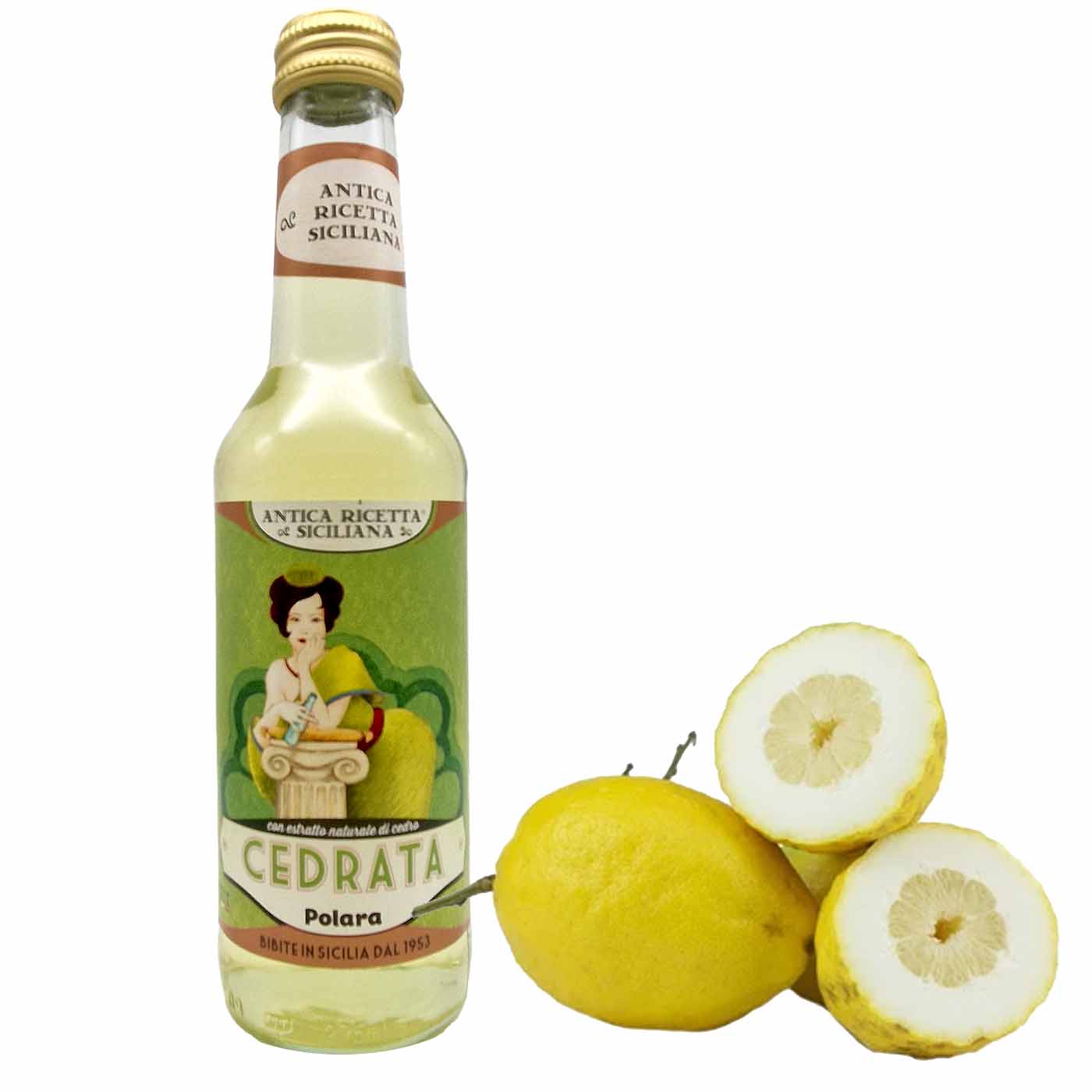 Polara Cedrata - Limonade mit Zitronatzitrone Zedern 0,275l - italienisch - einkaufen.de