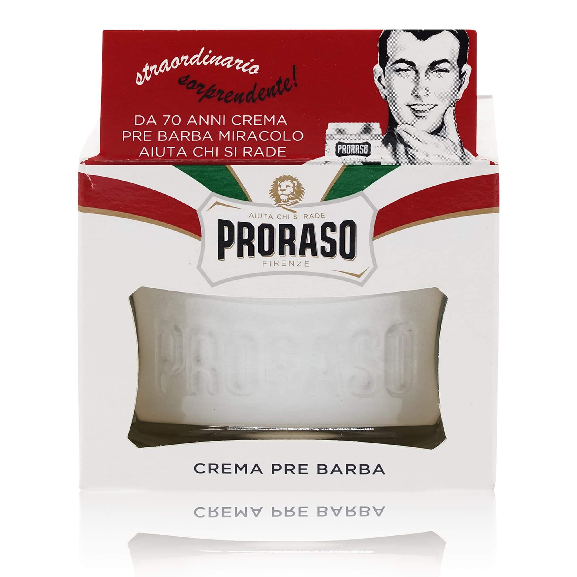 PRORASO Crema da barba Pelli sensibili – Rasiercreme für sensibles Haar - 0,100l - italienisch - einkaufen.de