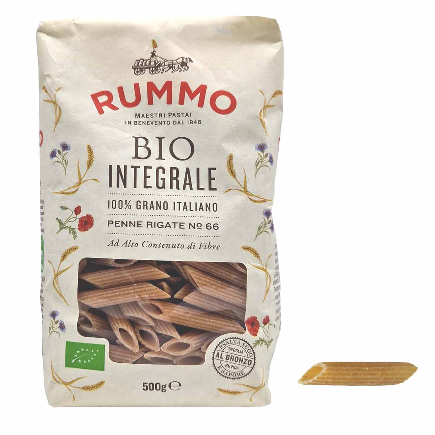 Rummo BIO Integrale Penne Rigate N° 66 500g - italienisch - einkaufen.de