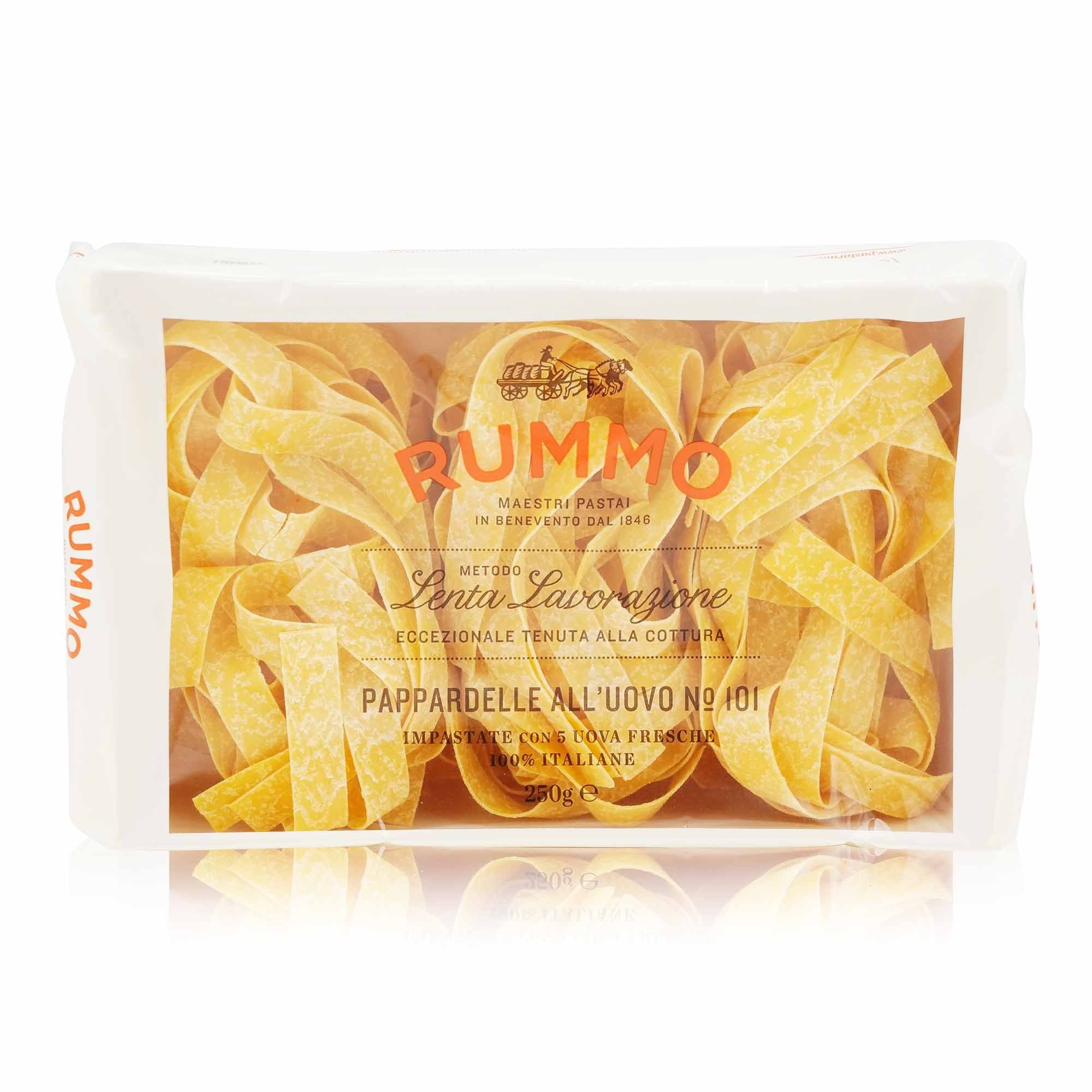 RUMMO Pappardelle nidi uovo N° 101 – Pappardelle mit Ei - 0,250kg - italienisch - einkaufen.de