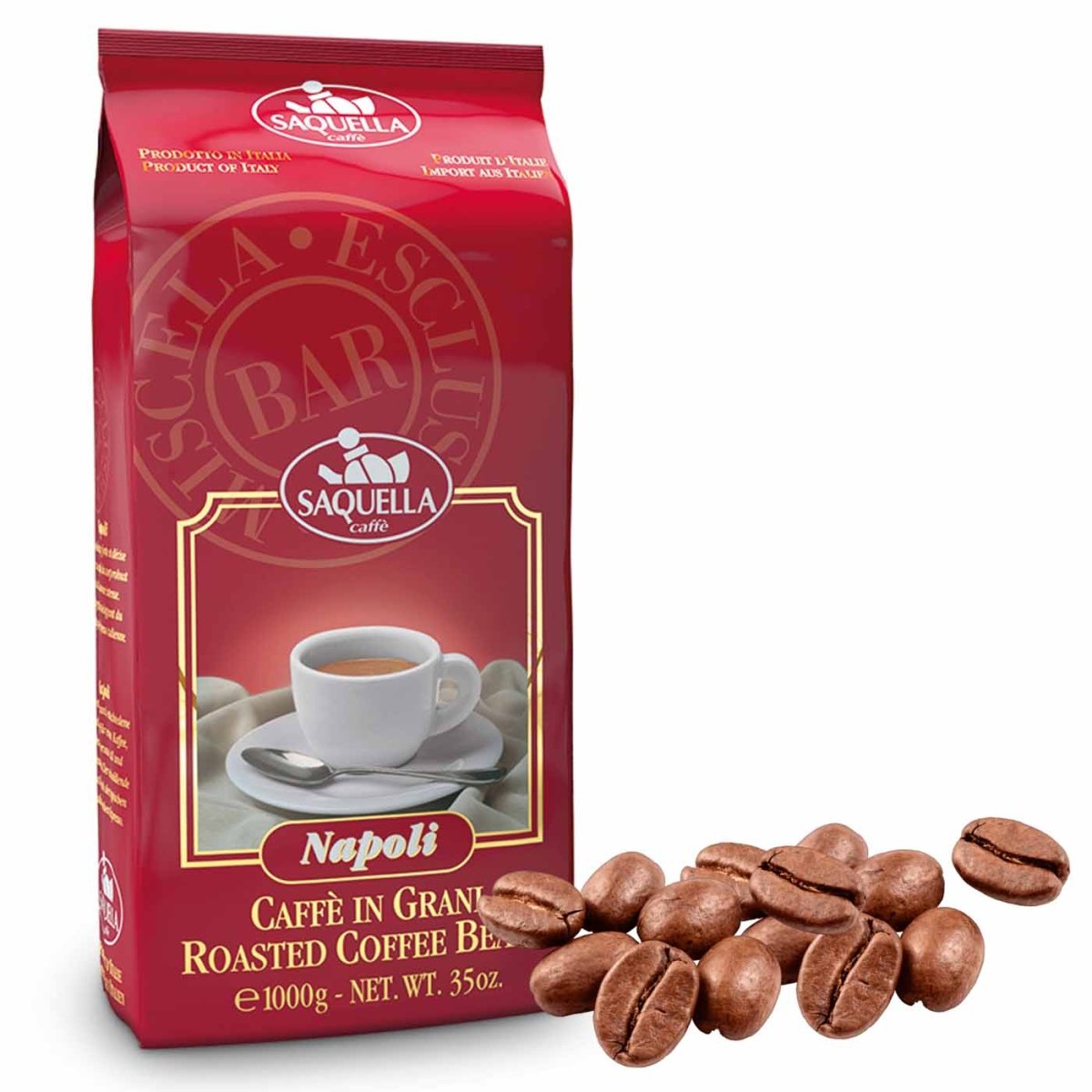 Saquella Caffè Napoli Bar 1kg - italienisch - einkaufen.de