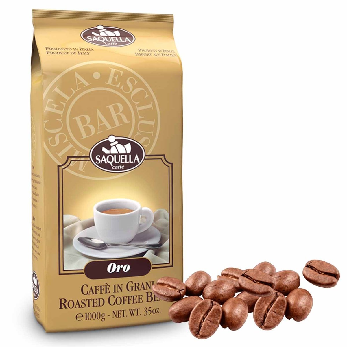Saquella Caffè Oro Bar 1kg - italienisch - einkaufen.de