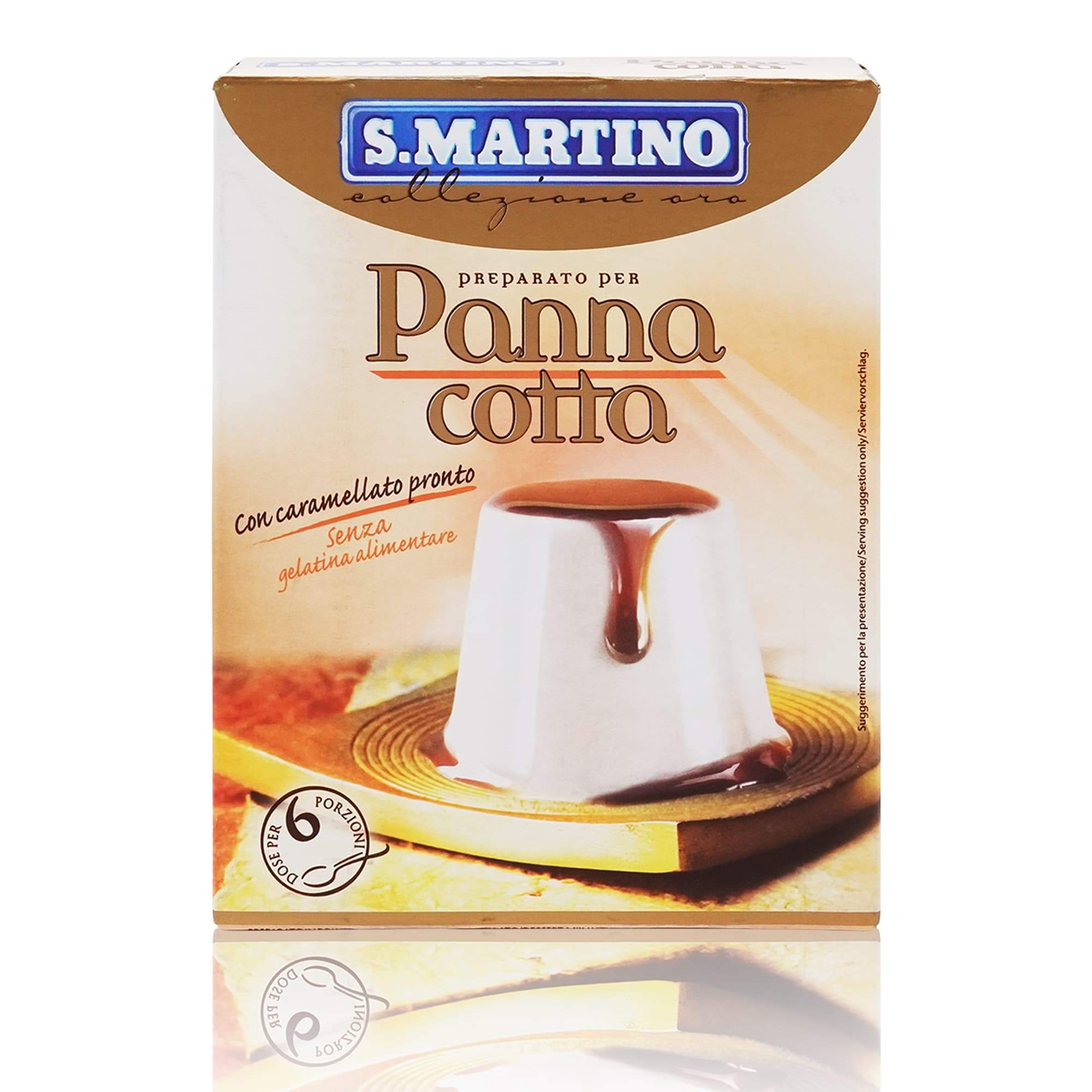 S.MARTINO Preparato Panna Cotta Caramellato – Backmischung Panna Cotta m. Karamell - 0,095kg - italienisch-einkaufen.de
