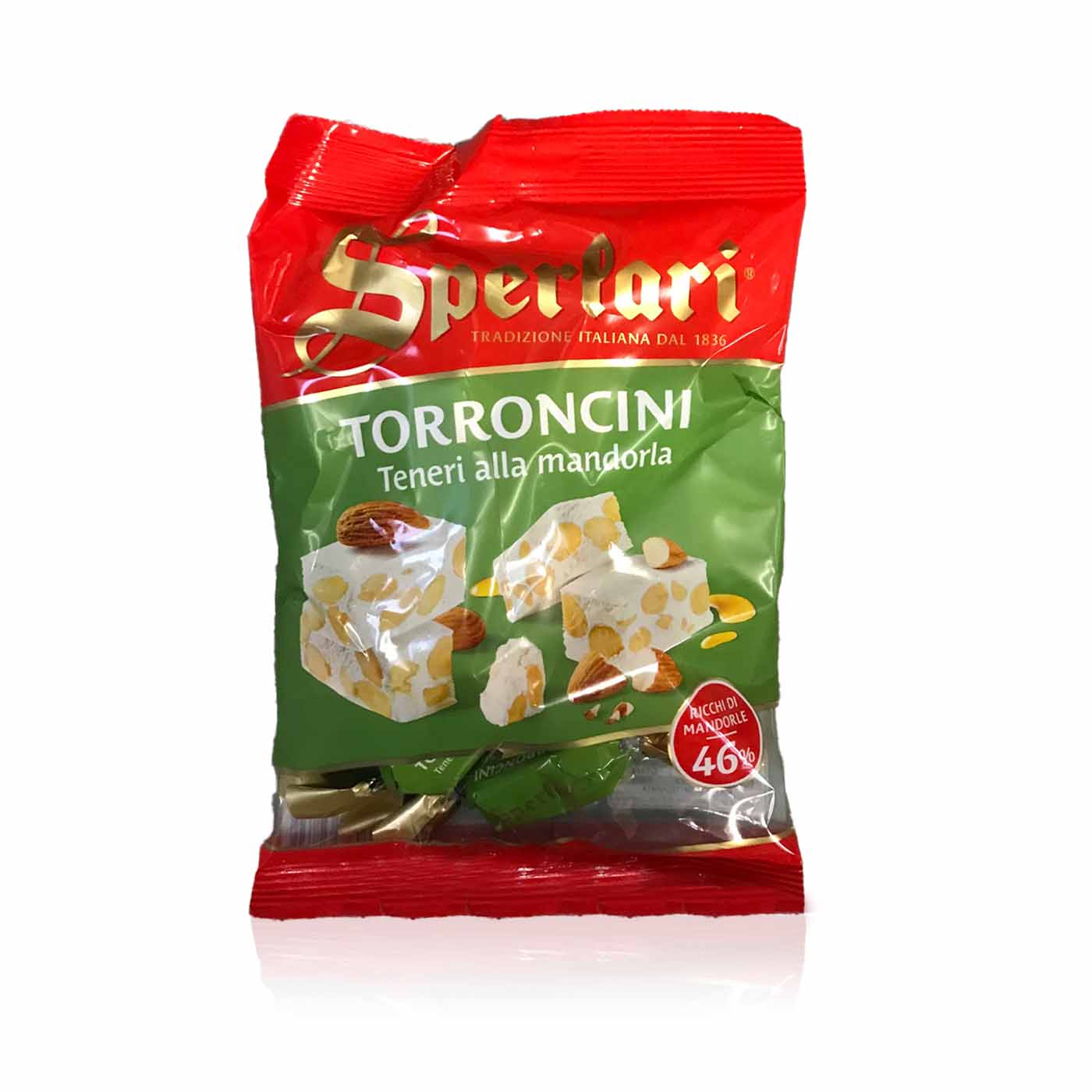 SPERLARI Torroncini morbidi mandorla- Mandelnougat- 0,117kg - italienisch-einkaufen.de