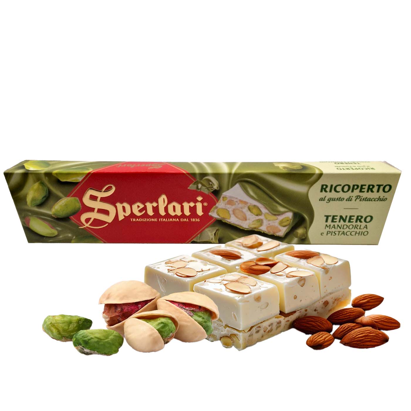 Sperlari weicher Nougat mit Mandeln und Pistazien 200g - italienisch - einkaufen.de