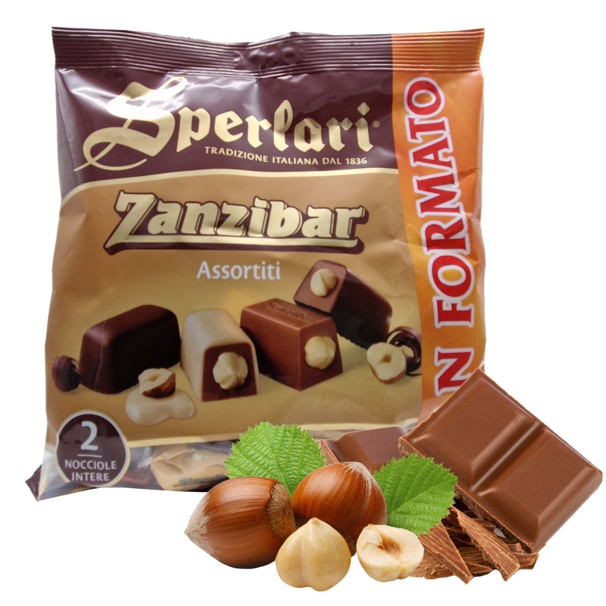 Sperlari Zanzibar Haselnuss Schokoladen Pralinen 320g - italienisch - einkaufen.de