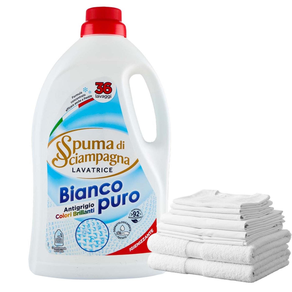 Spuma di Sciampagna Lavatrice Bianco Puro 1620 ml - italienisch - einkaufen.de