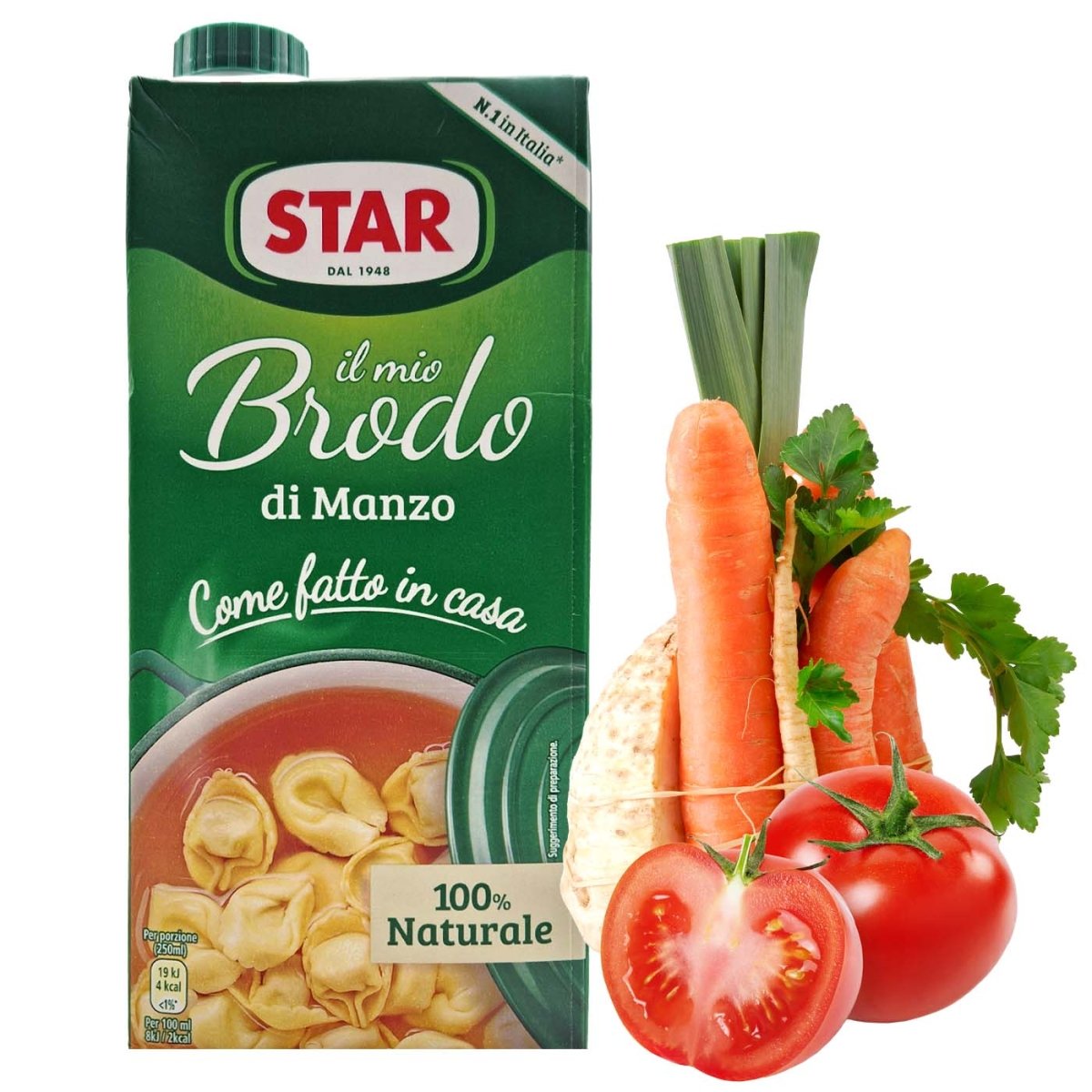 Star Brodo Manzo Rinderkraftbrühe 100% natürlich 1l - italienisch - einkaufen.de