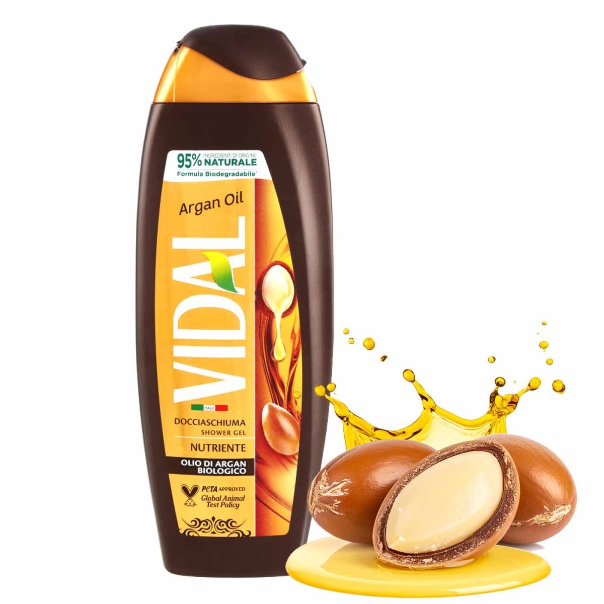 Vidal Docciaschiuma Nutriente con Olio di Argan Biologico250ml - italienisch - einkaufen.de