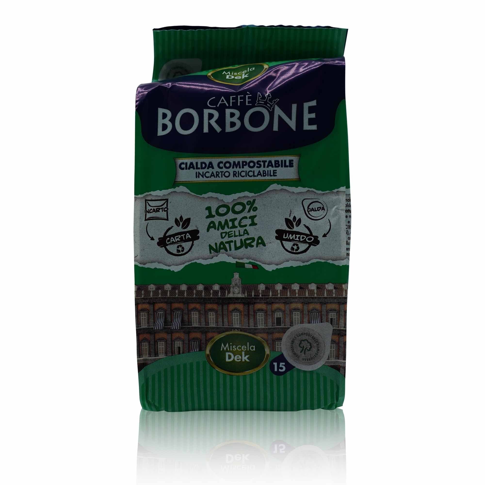 BORBONE Caffè cialde compost. Dcaffeinate – Kaffeepads koffeinfrei Dek - 0,108kg - italienisch-einkaufen.de