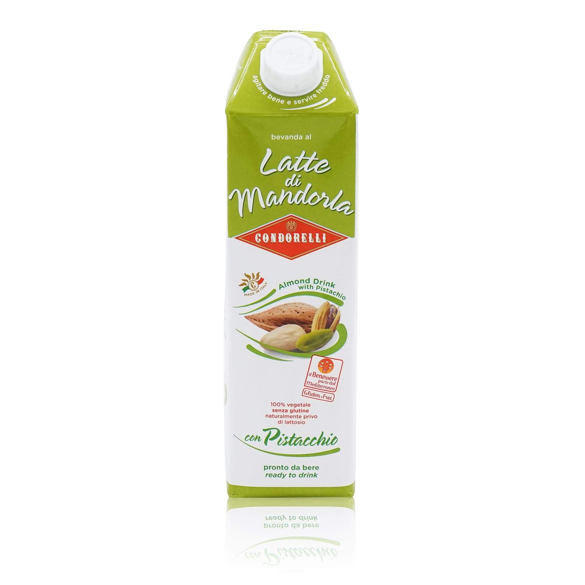 CONDORELLI Latte di mandorla e pistacchio – Mandel- Pistazienmilch - 1l - italienisch-einkaufen.de
