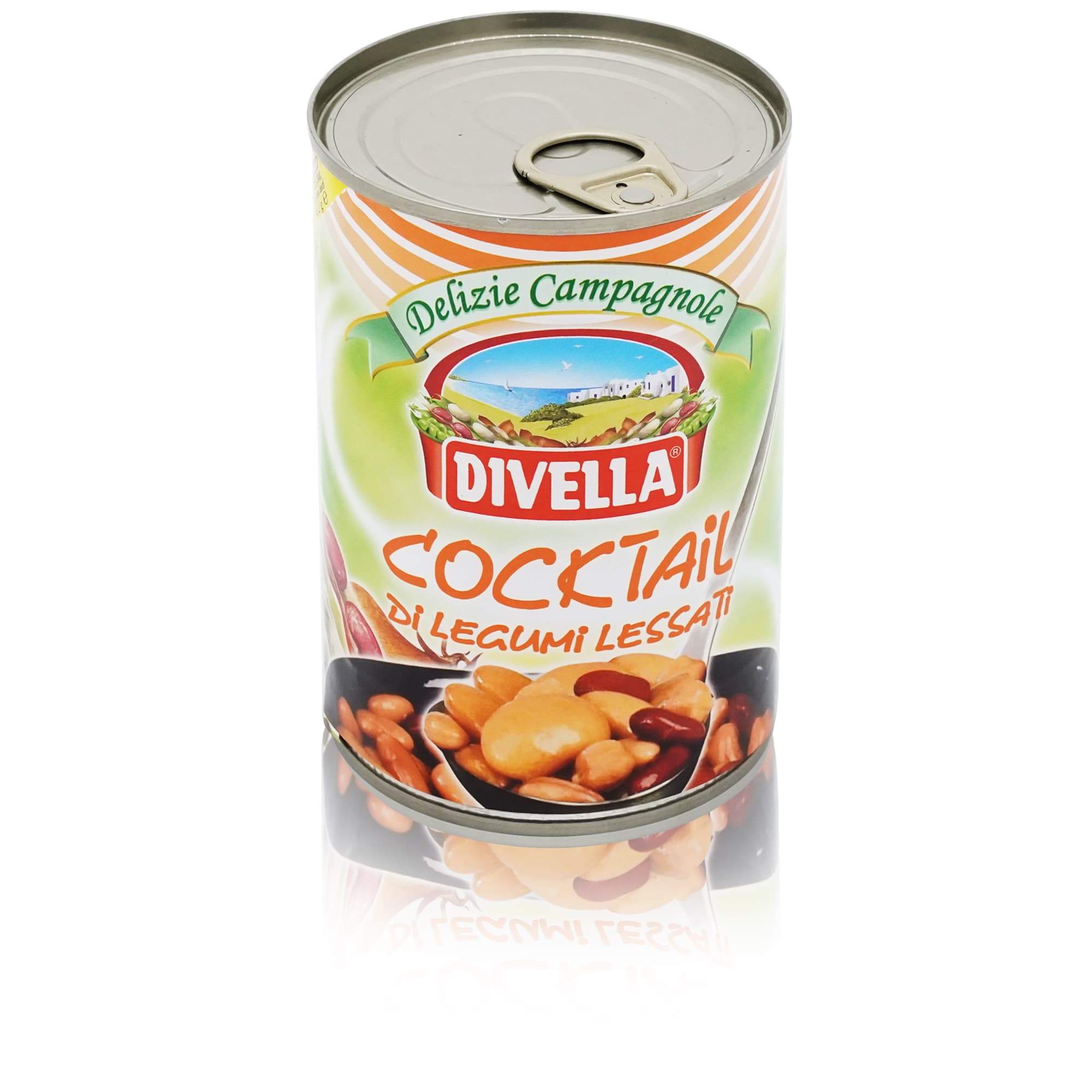 DIVELLA Hülsenfrüchte - Mix vorgekocht - 0,400kg - italienisch-einkaufen.de