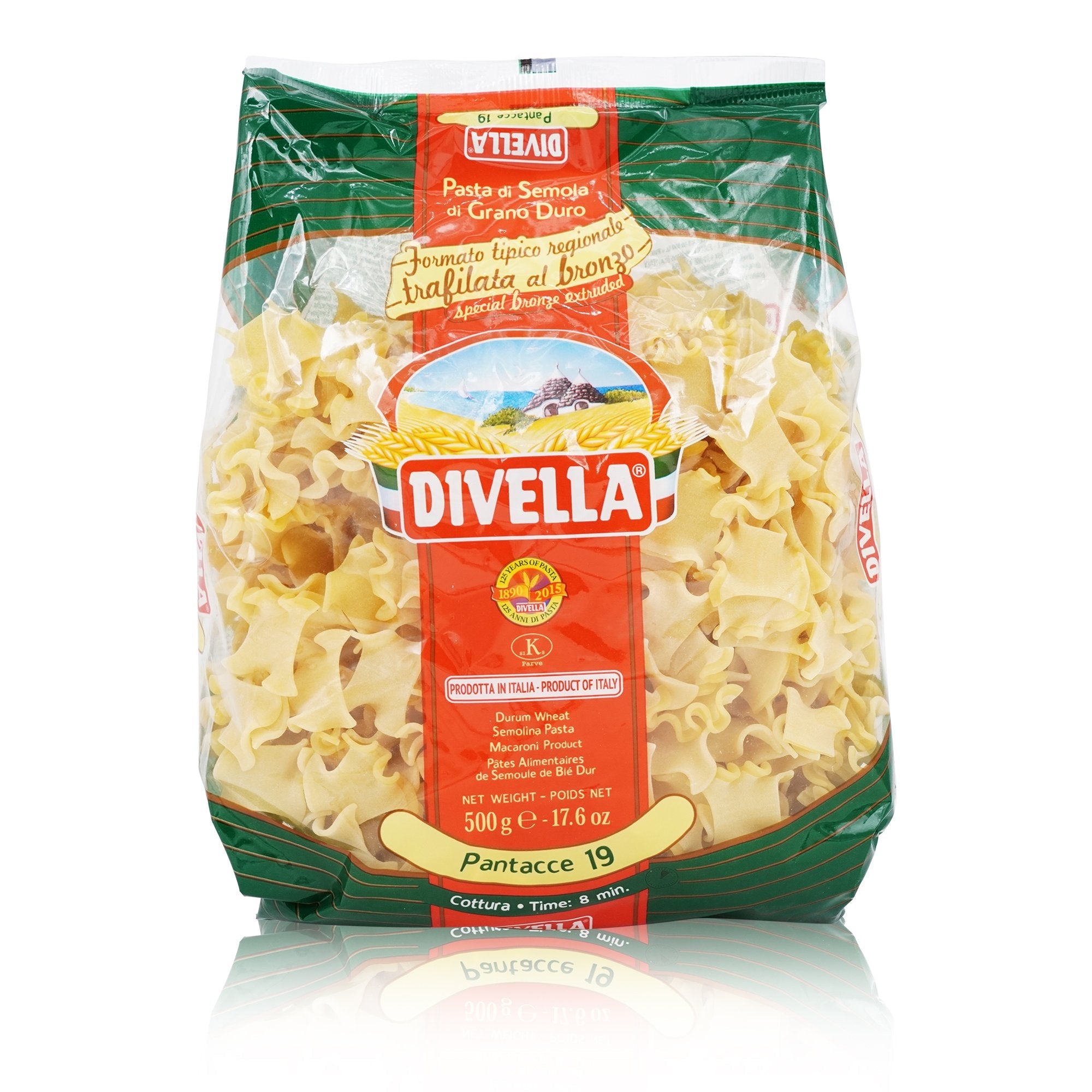 DIVELLA Pantacce n°19 – Pasta Pantacce Nr.19 - 0,5kg - italienisch-einkaufen.de